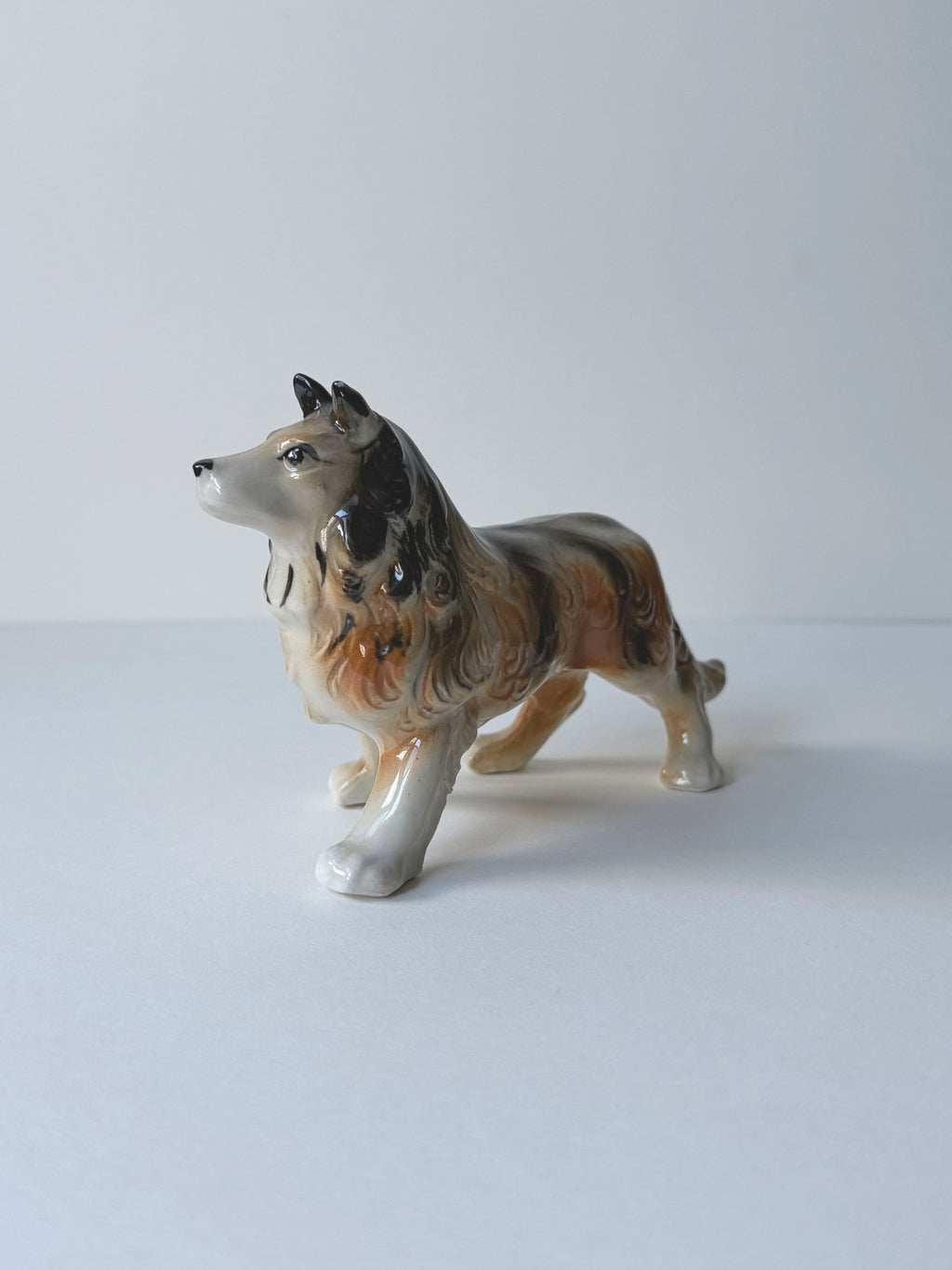 Vintage ceramic figurine｜靈犬萊西陶瓷狗狗