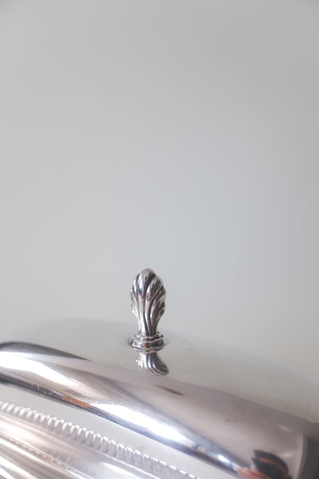 Vintage 鍍銀蓋式繩紋邊盤