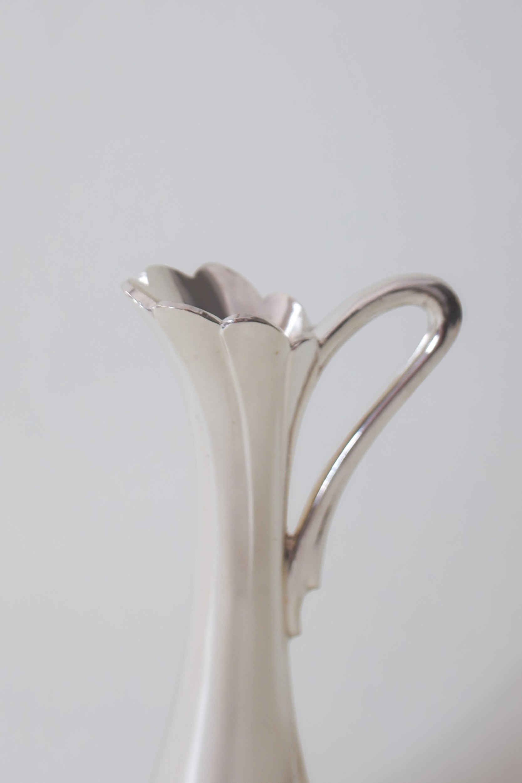 Vintage 鍍銀花口小花器