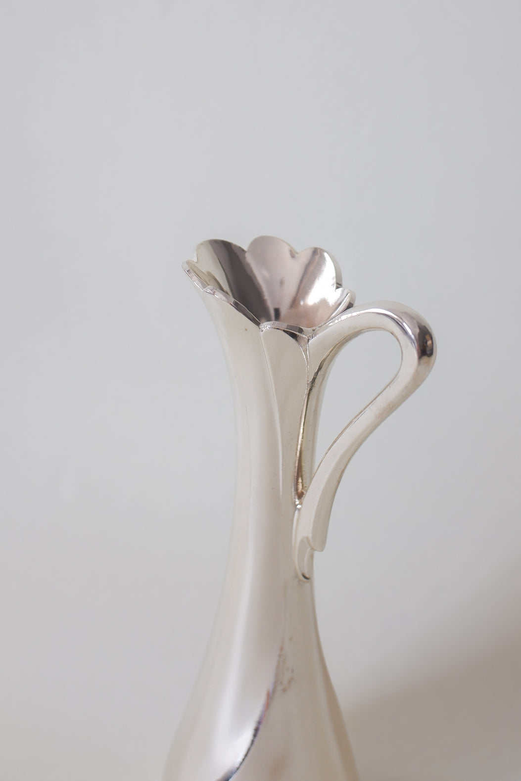 Vintage 鍍銀花口小花器