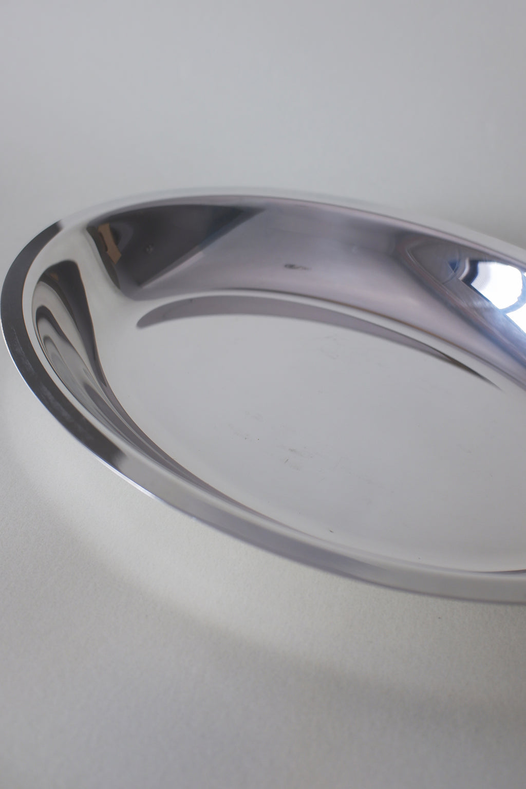 Vintage 鍍銀花邊橢圓托盤