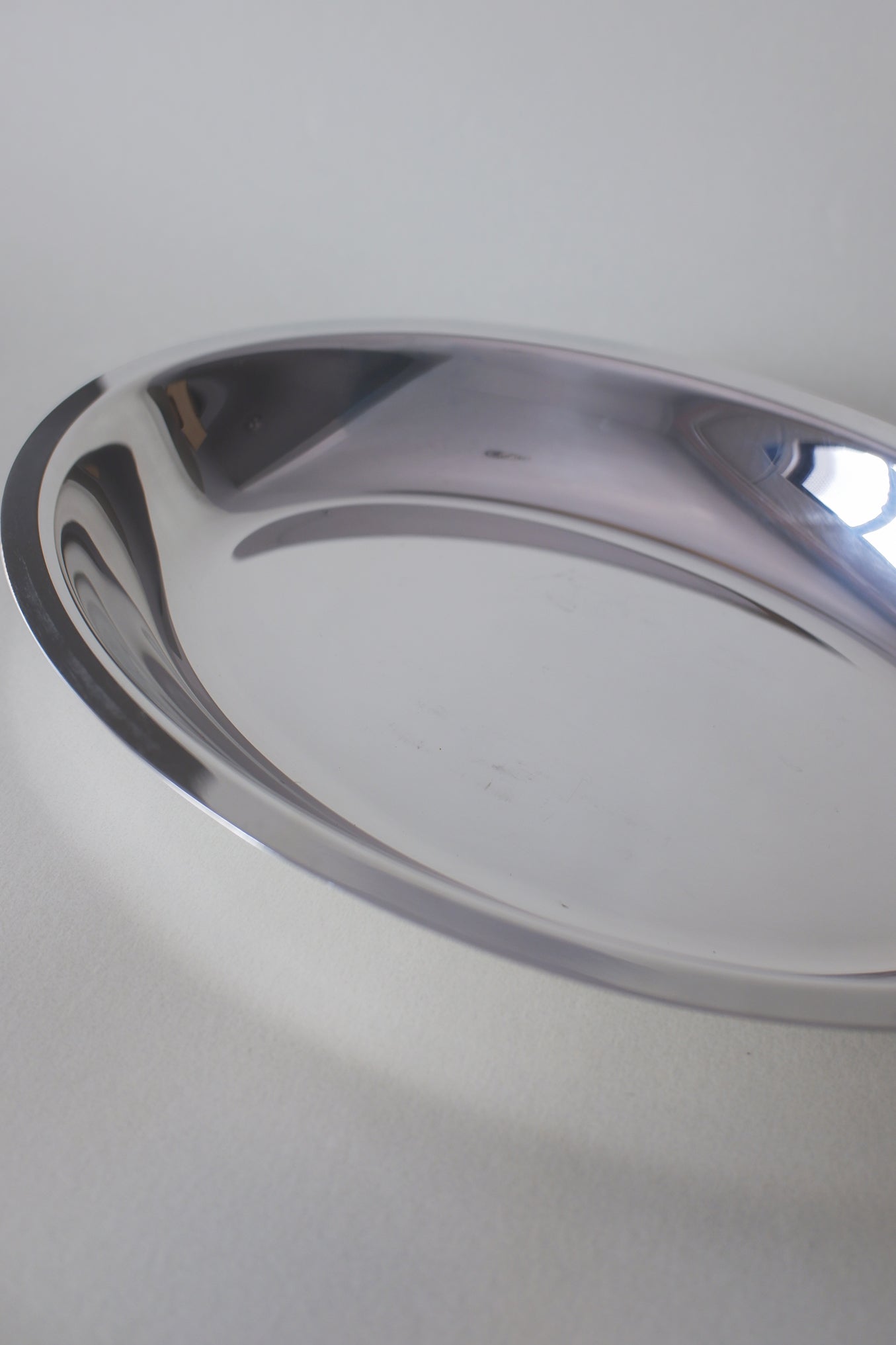 Vintage 鍍銀花邊橢圓托盤