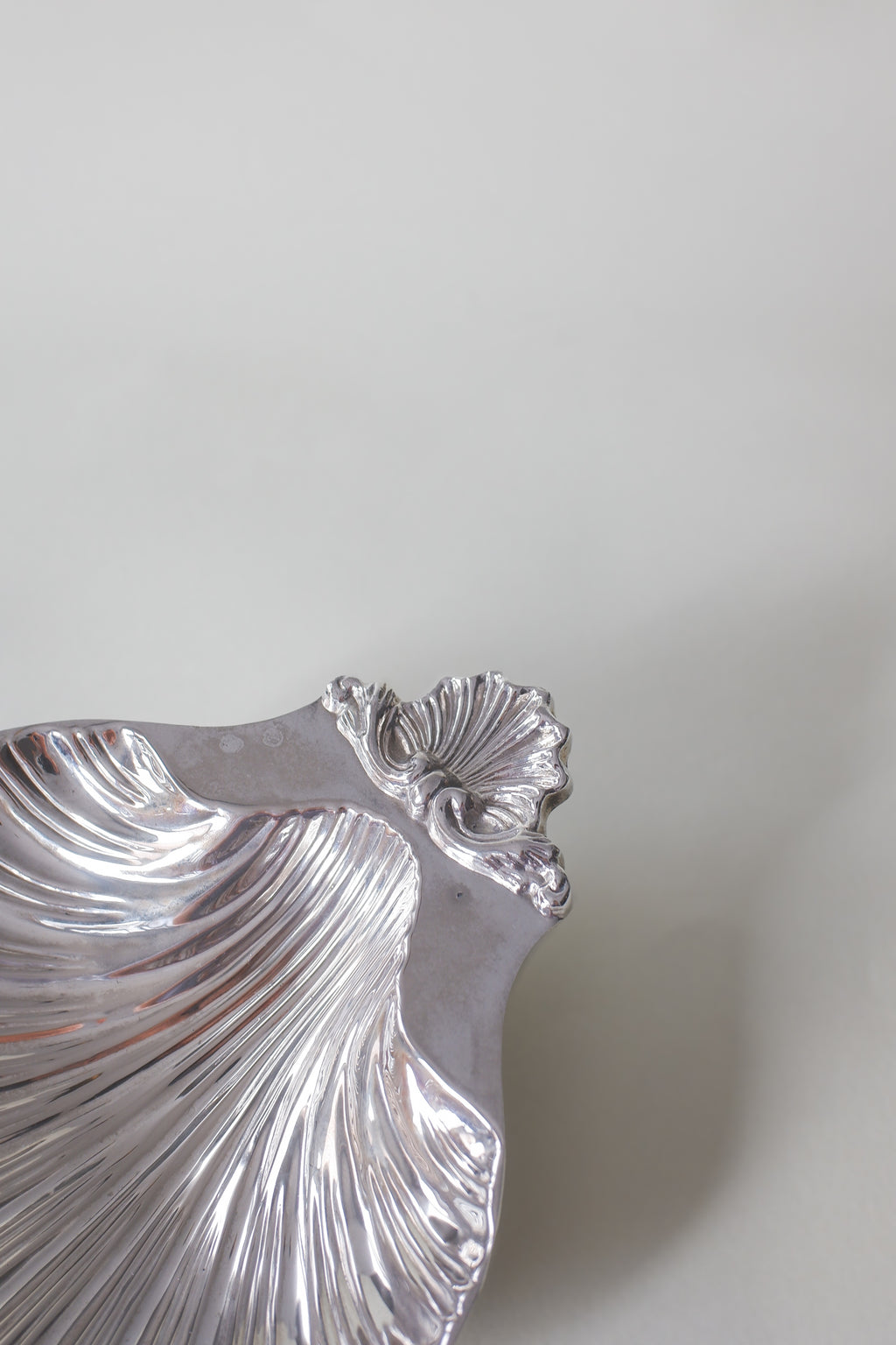 Vintage 精緻貝殼鍍銀盤