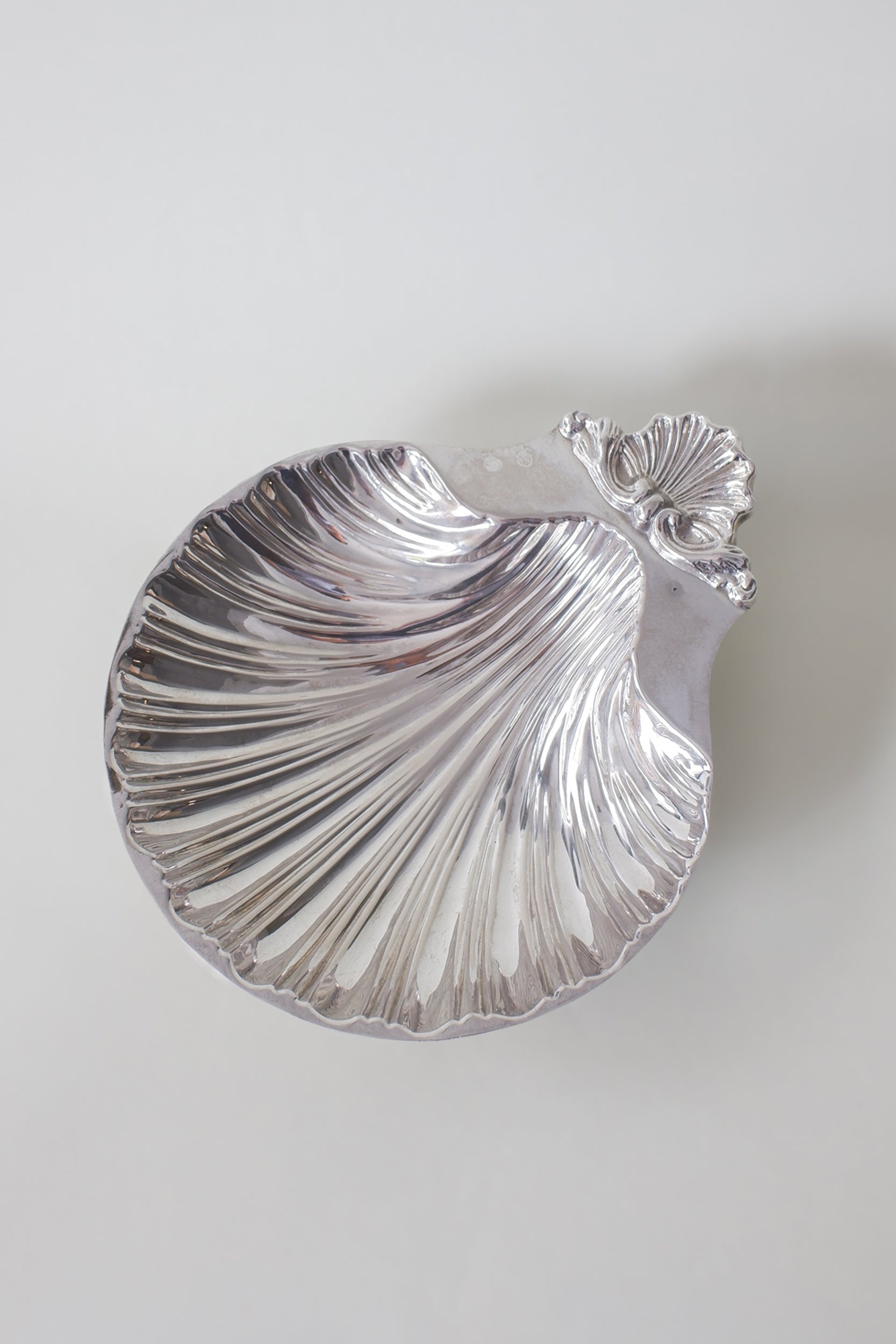 Vintage 精緻貝殼鍍銀盤