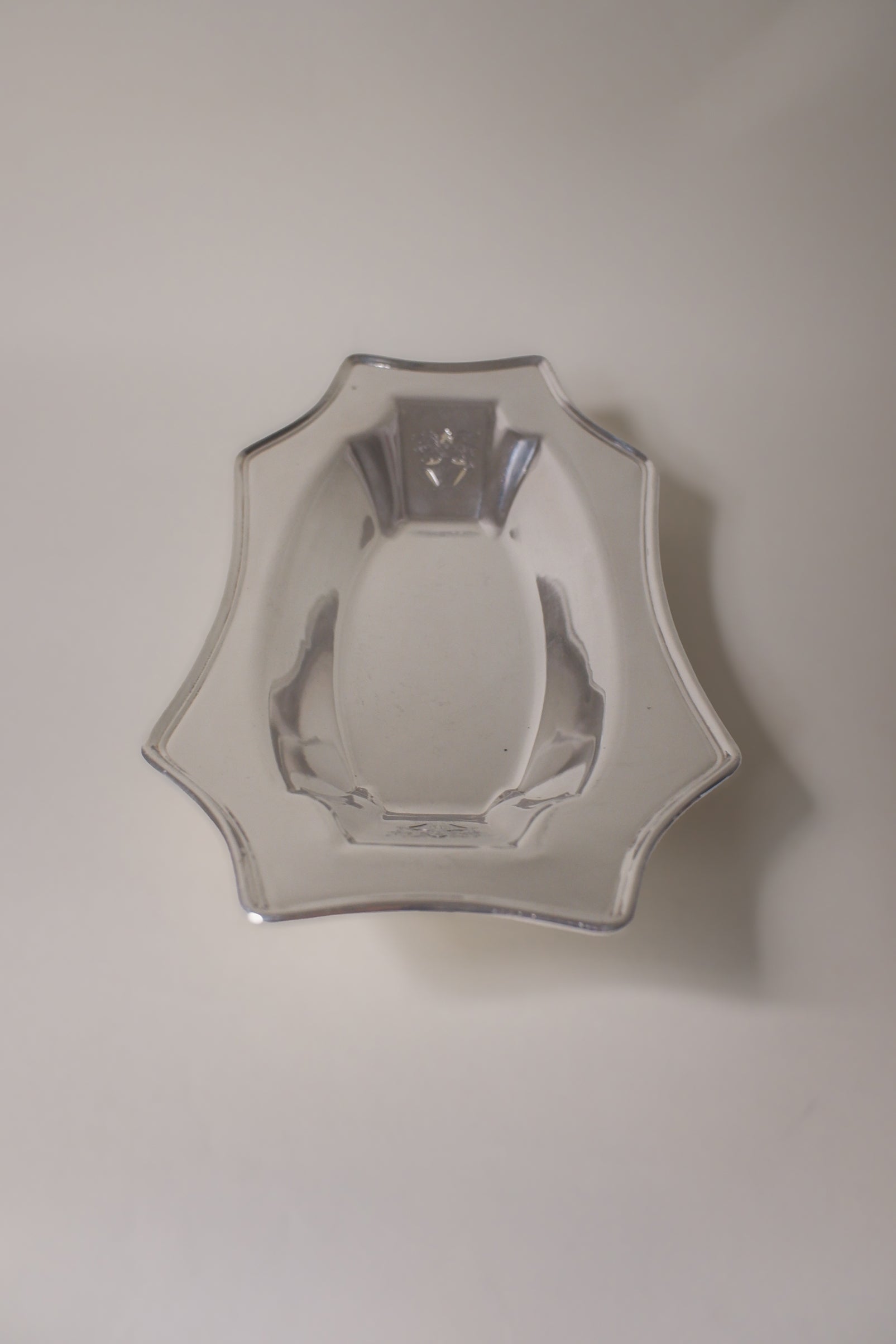 Vintage 弧邊長形鍍銀古董銀盤