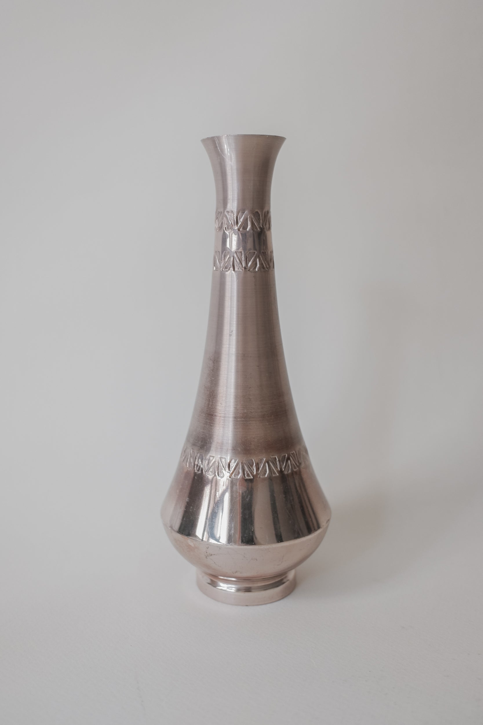 Vintage 雕紋鍍銀花器