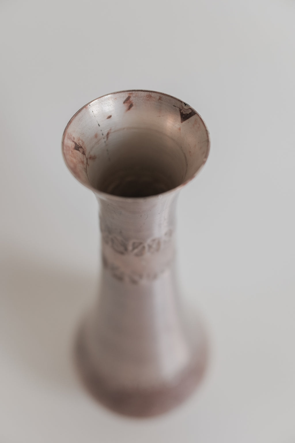 Vintage 雕紋鍍銀花器