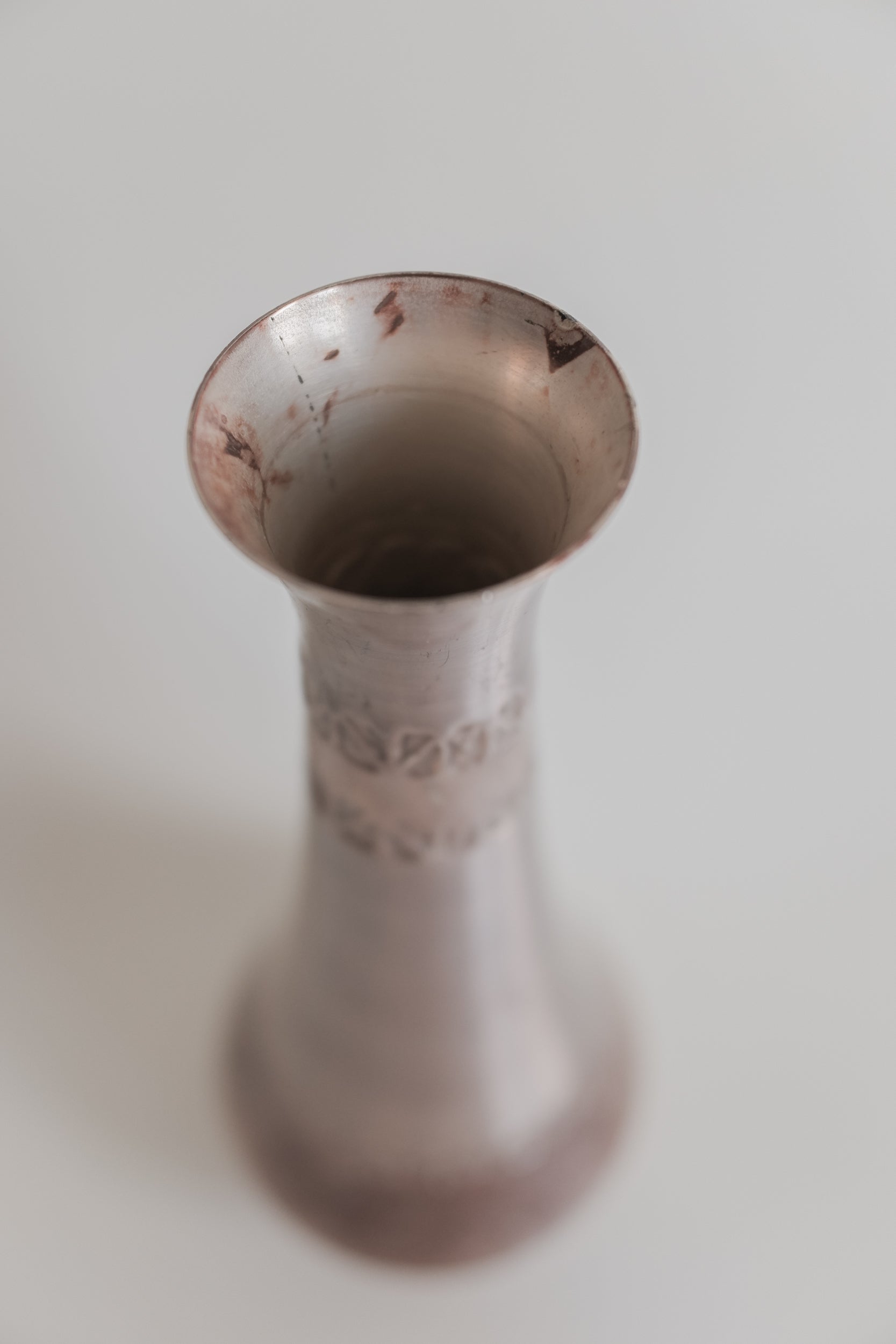 Vintage 雕紋鍍銀花器