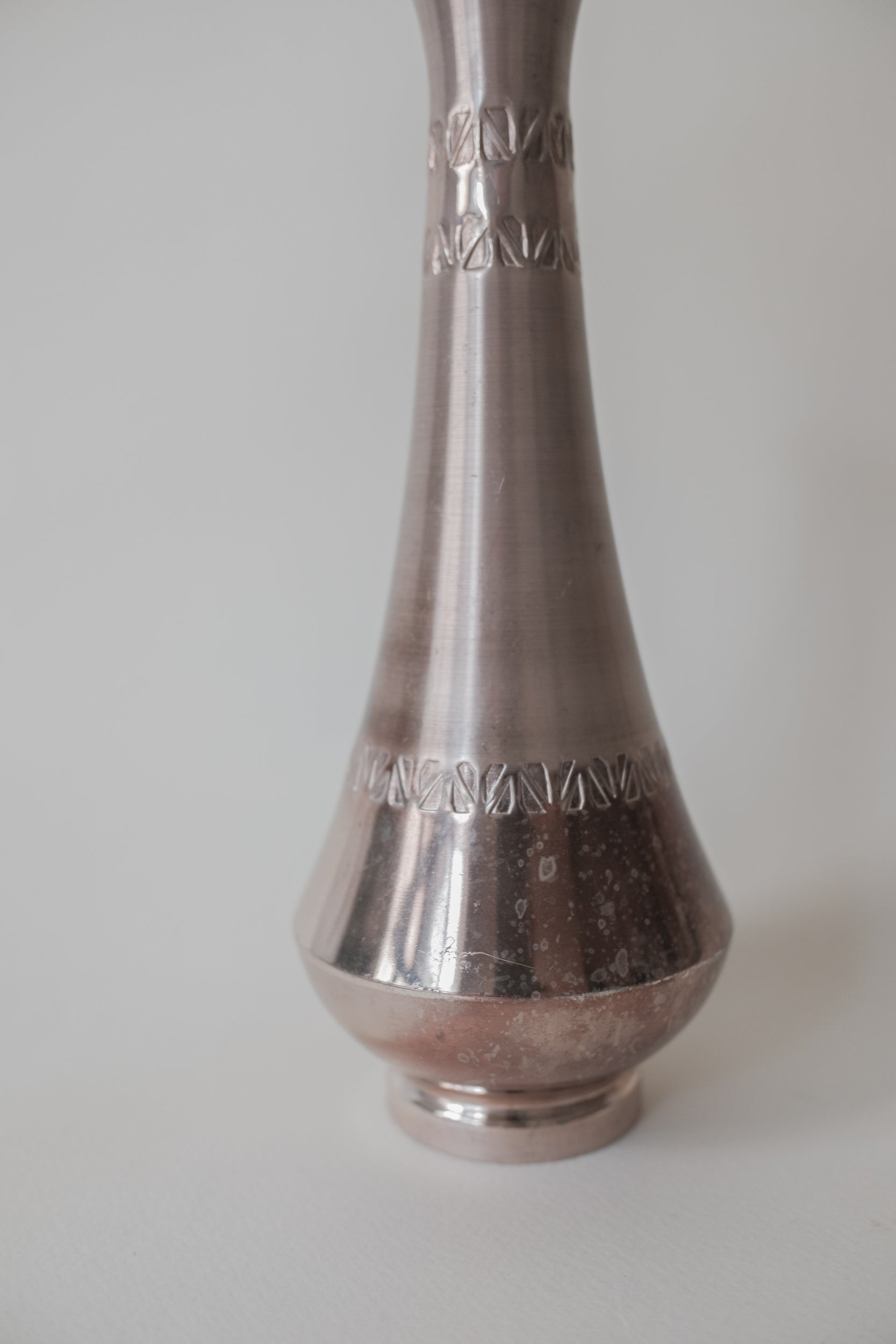 Vintage 雕紋鍍銀花器