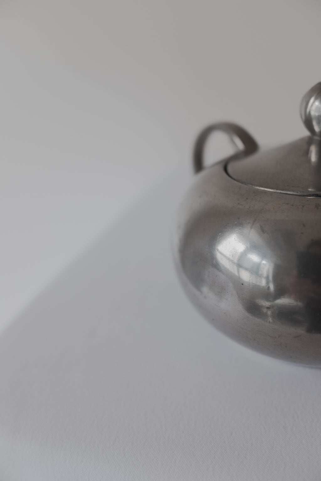 Vintage 霧銀色錫器(兩件ㄧ組)