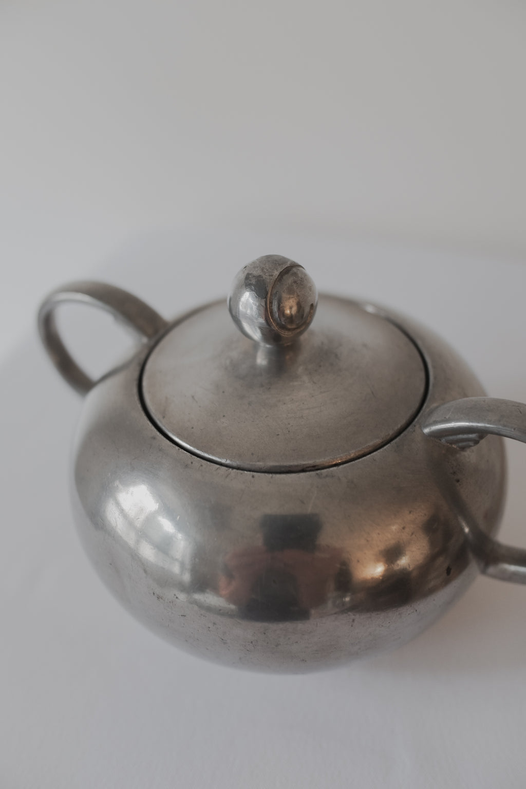 Vintage 霧銀色錫器(兩件ㄧ組)