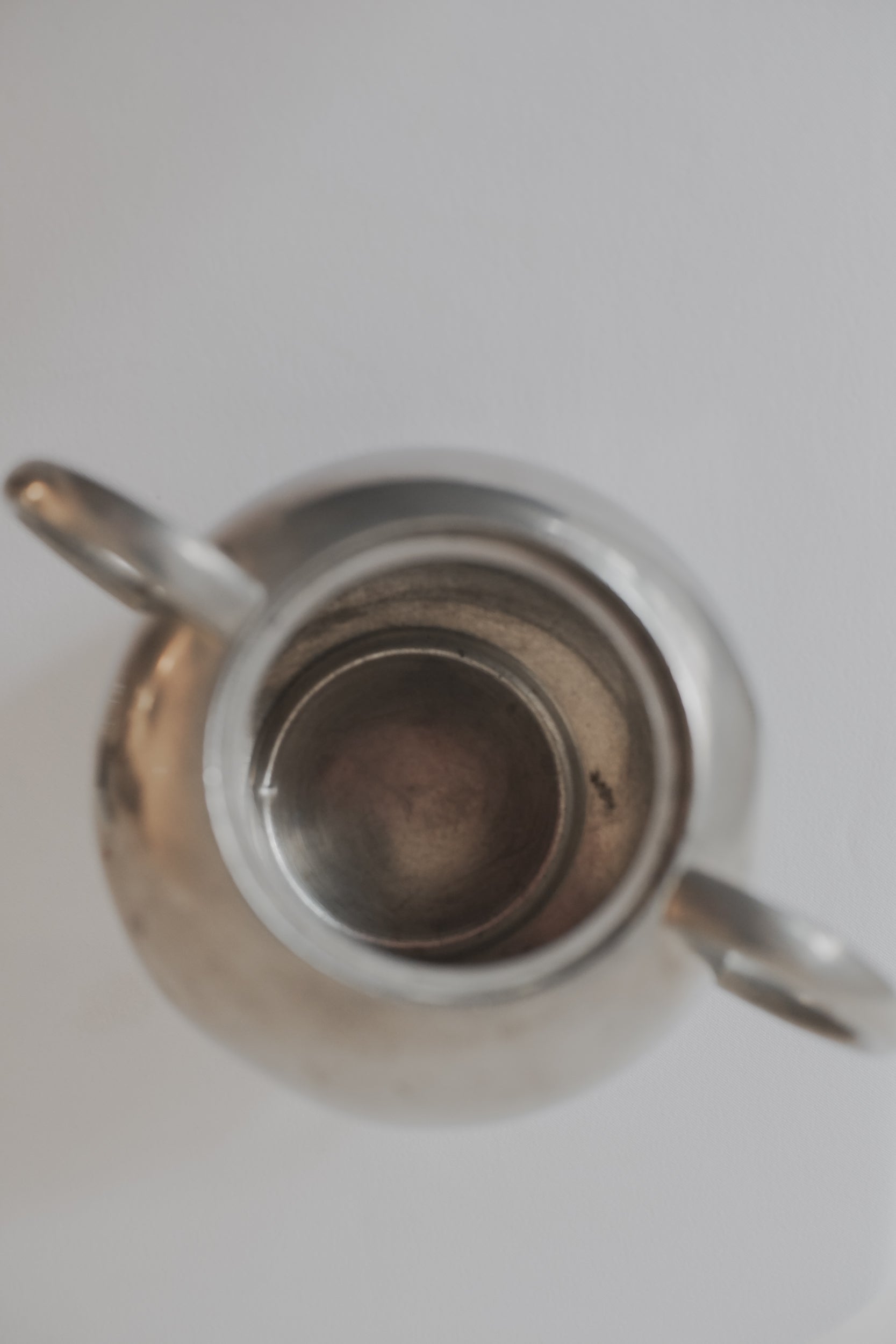 Vintage 霧銀色錫器(兩件ㄧ組)