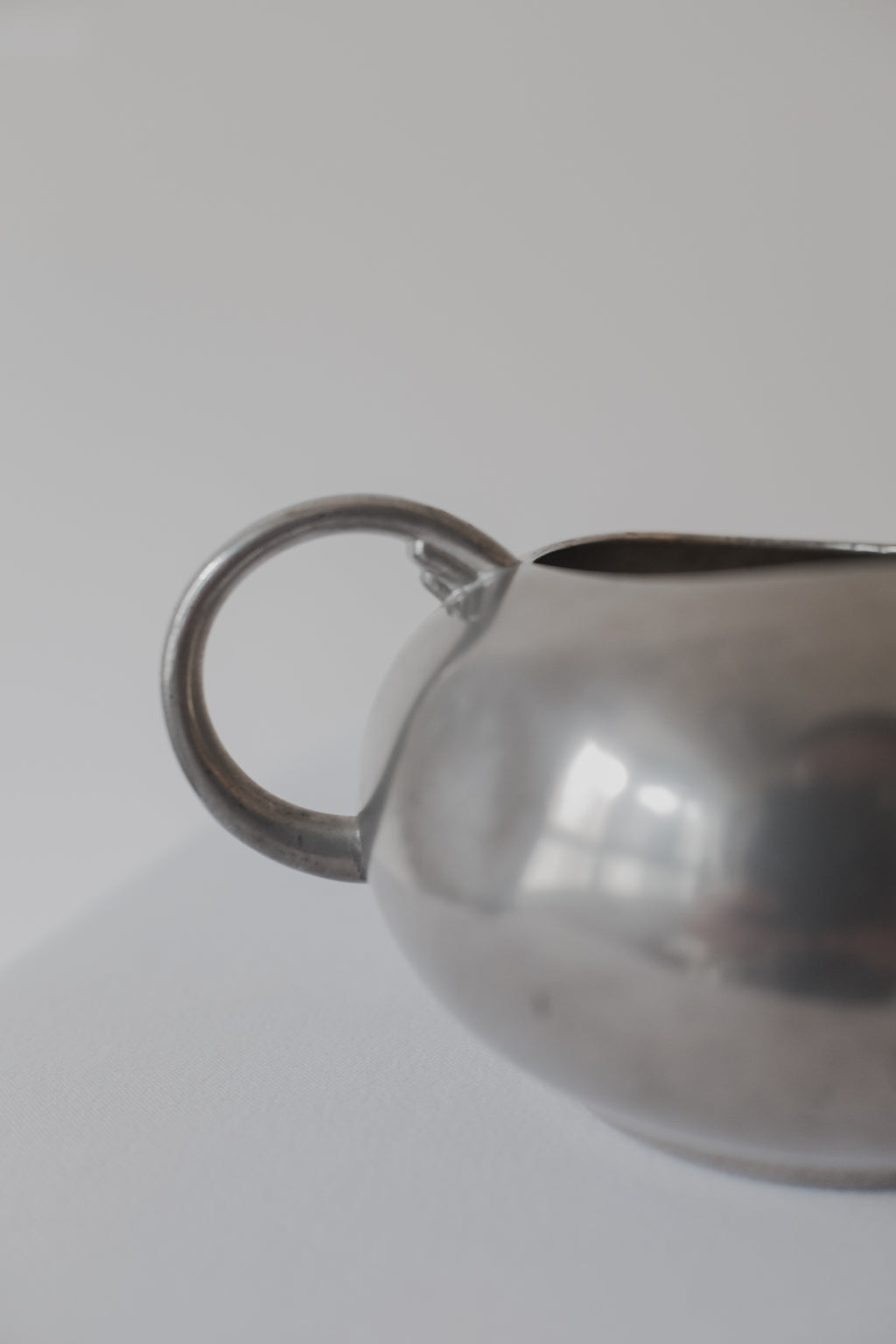 Vintage 霧銀色錫器(兩件ㄧ組)