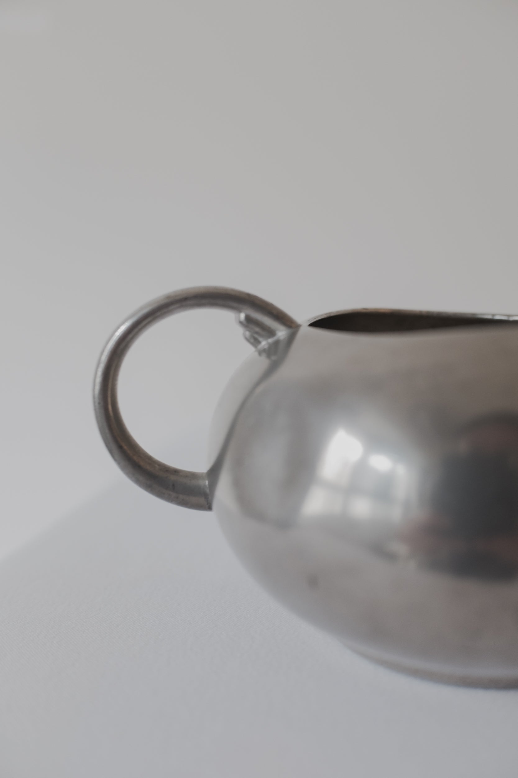 Vintage 霧銀色錫器(兩件ㄧ組)