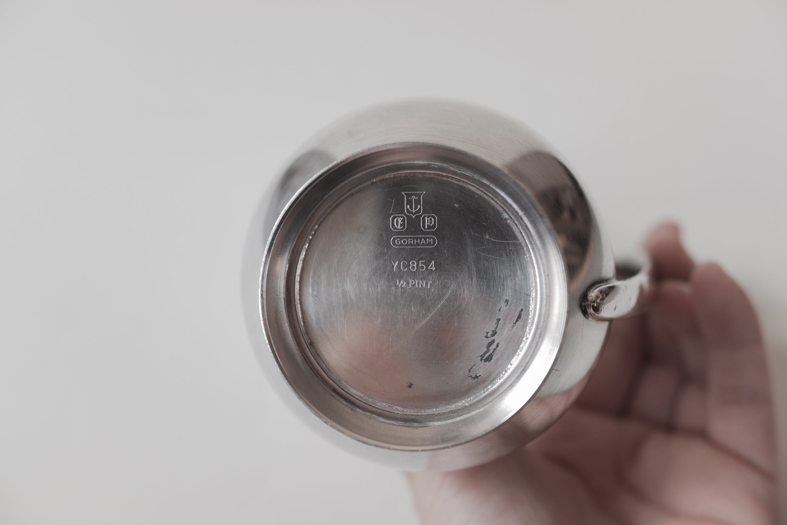Vintage 曲線把手銀器/花器