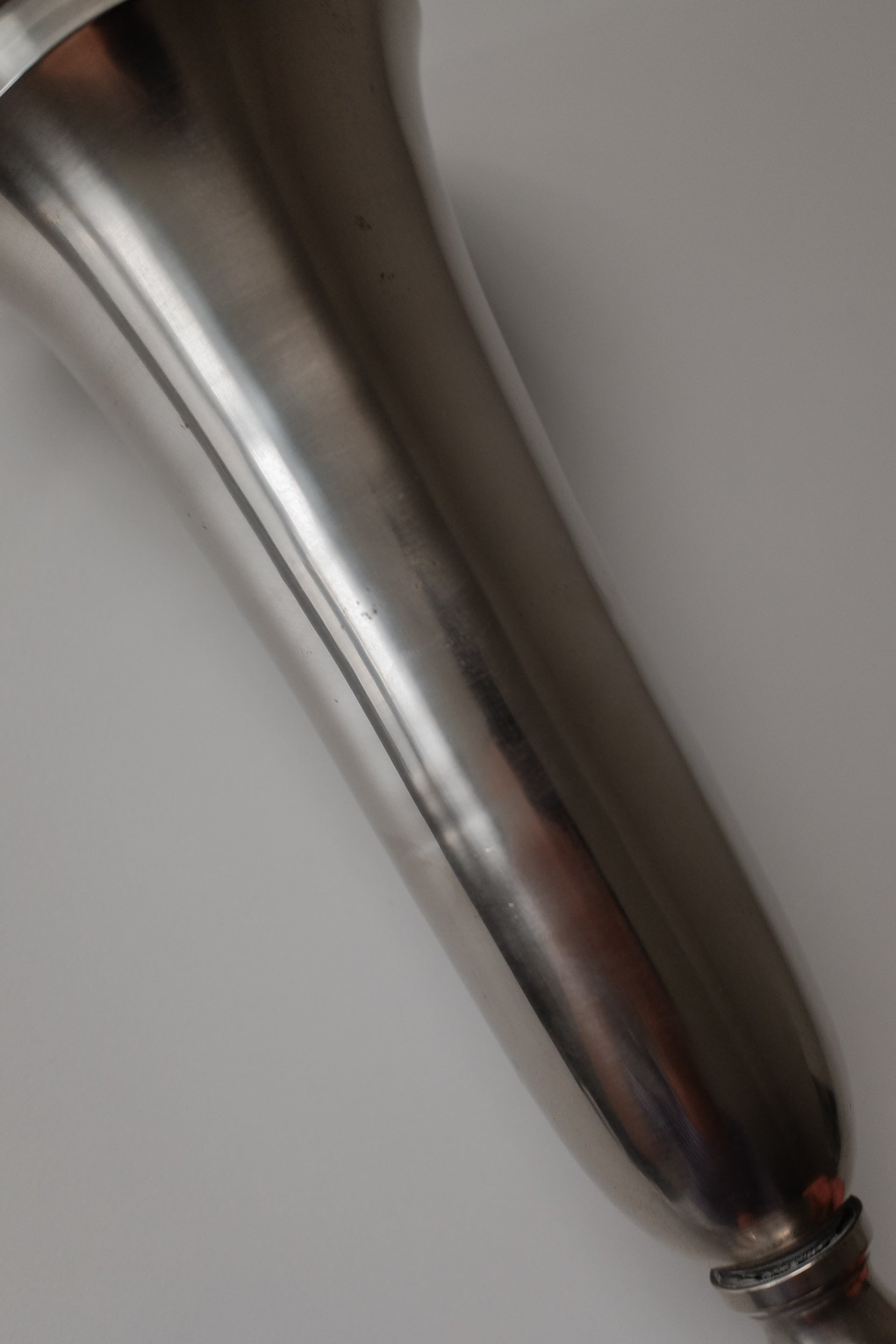 Vintage 金屬銀色高花器