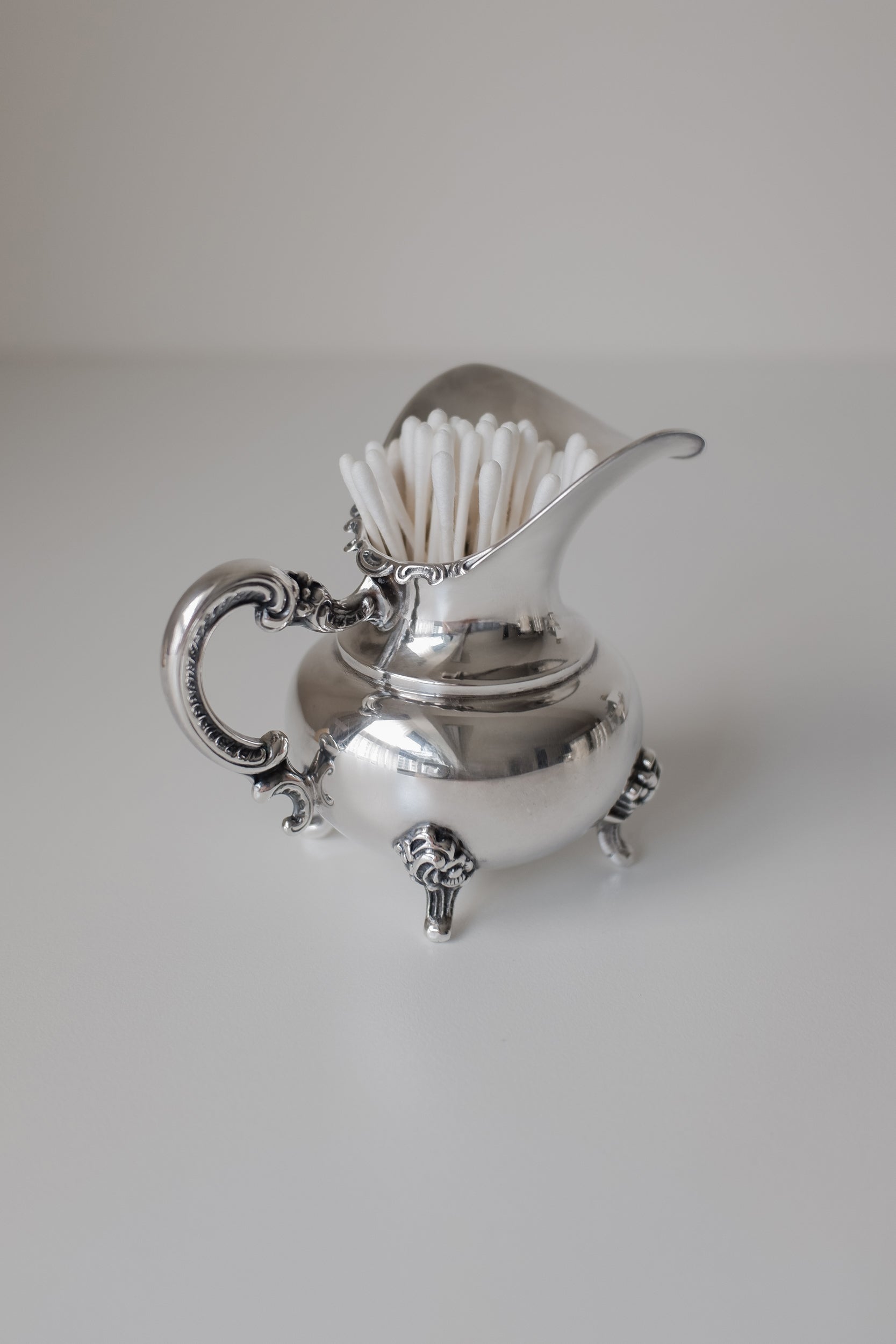 Vintage 鍍銀雕花小銀器