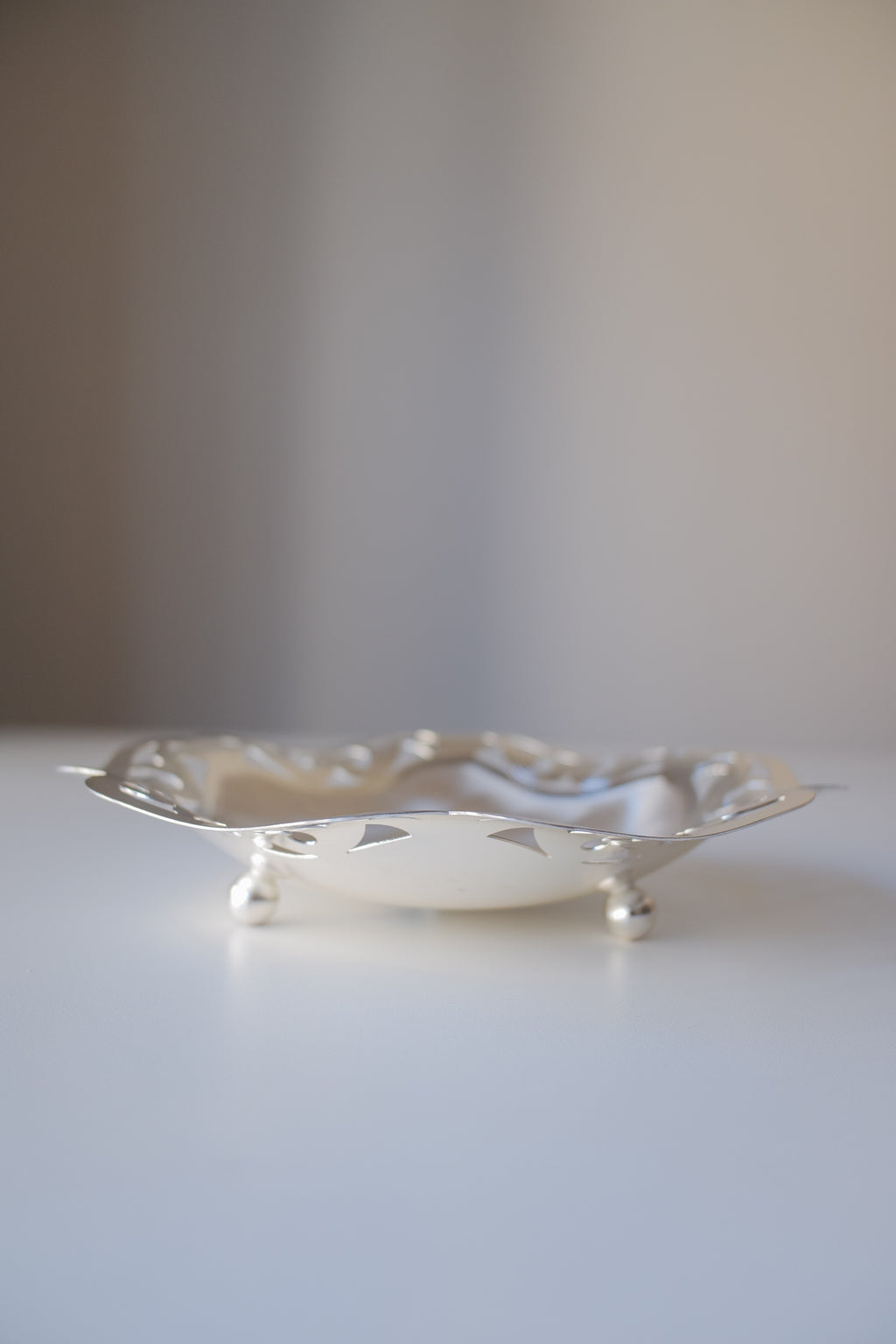 Vintage 流水光澤花邊小盤