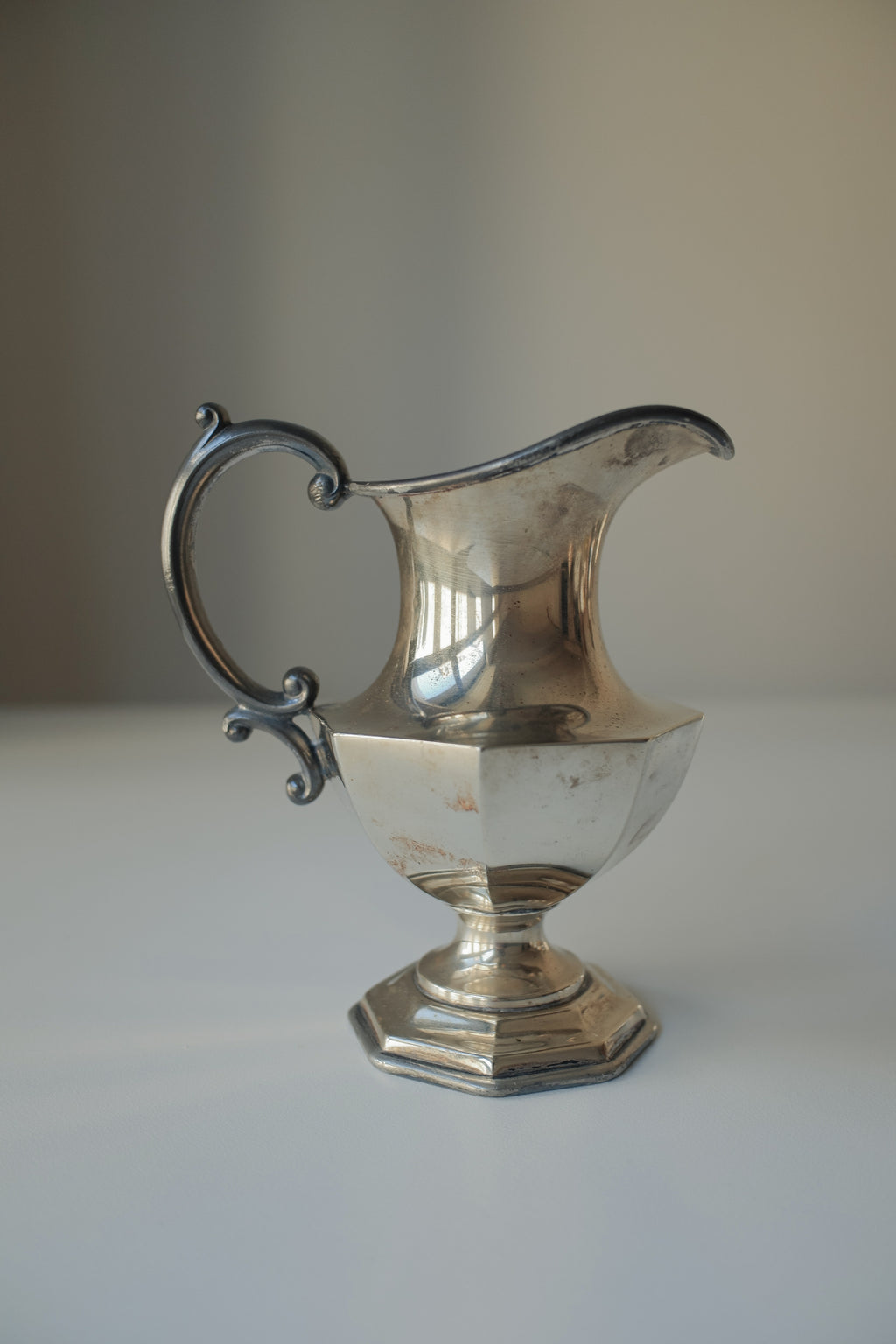 Vintage 稜面鍍銀花器