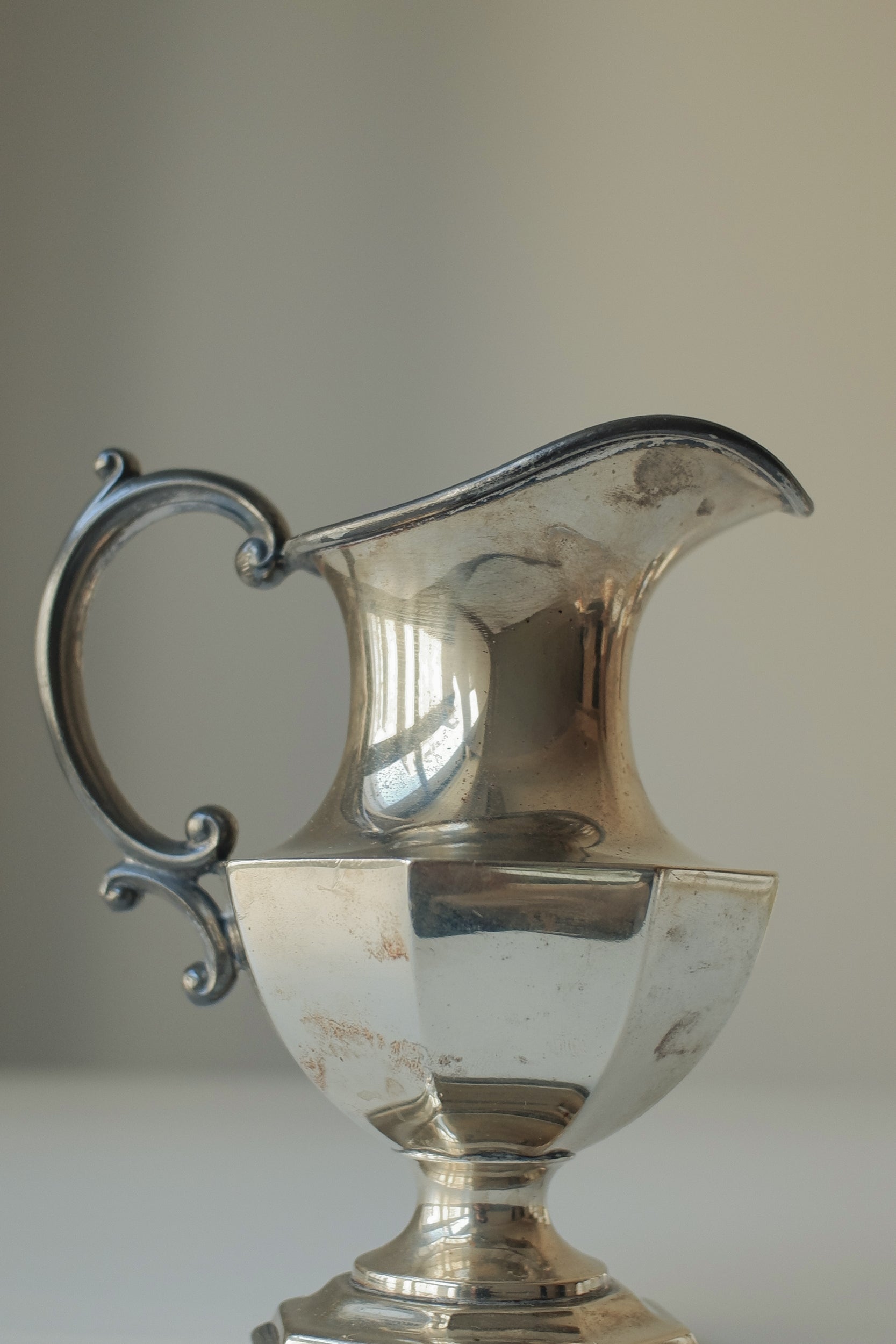 Vintage 稜面鍍銀花器