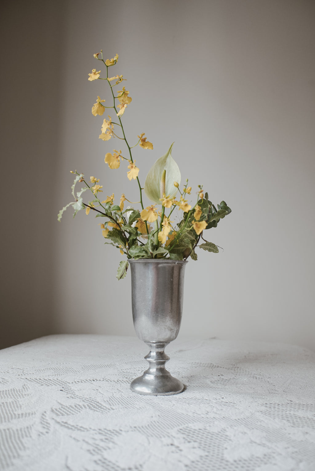 Vintage 高腳鬱金香花器