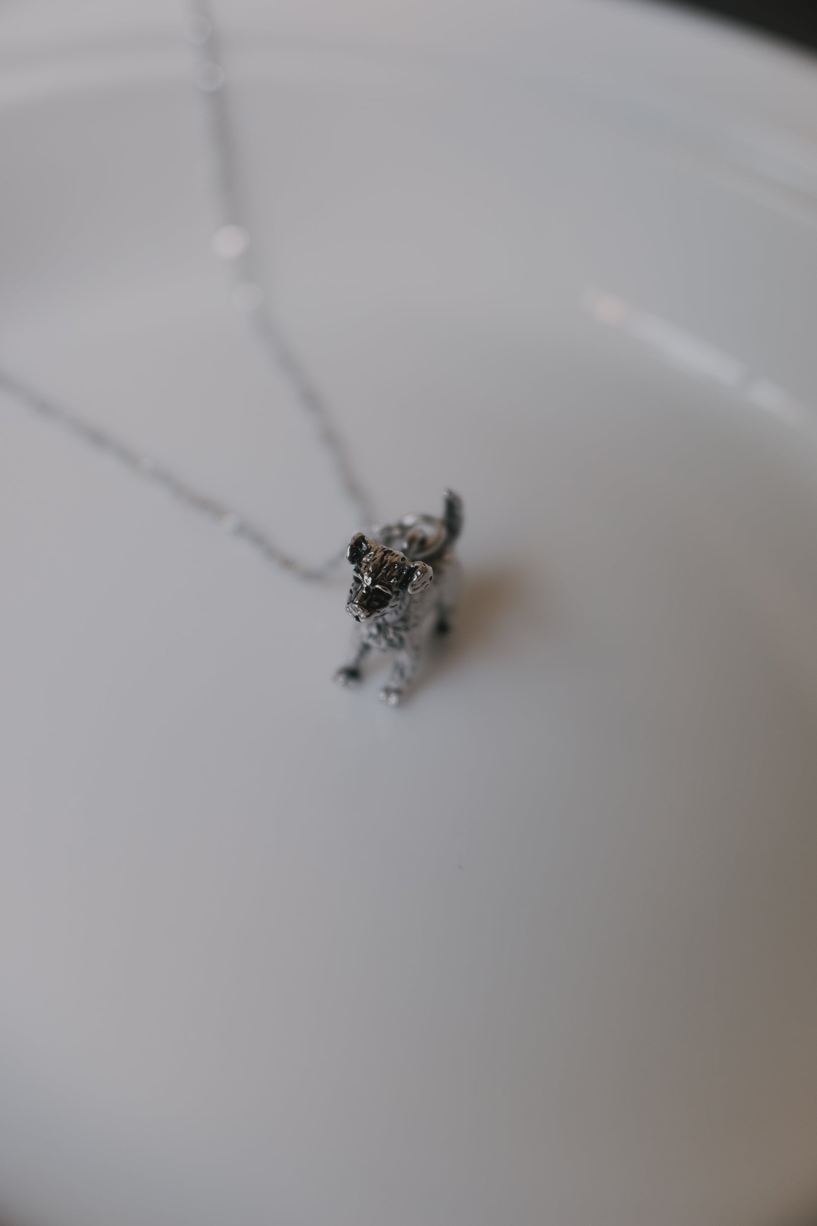 Vintage 純銀狗狗項鏈