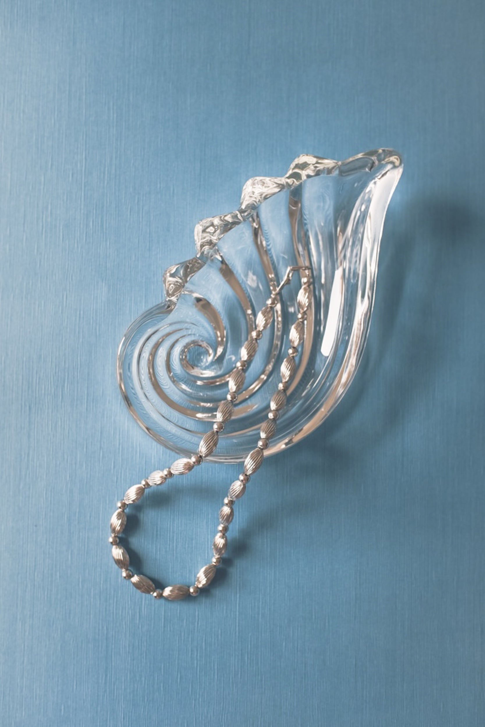 Vintage 透明水晶玻璃盤