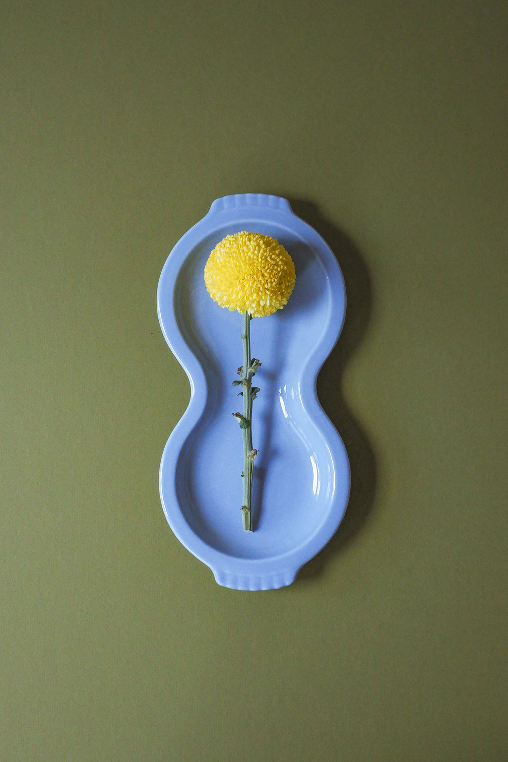 Vintage 霧藍色點心盤