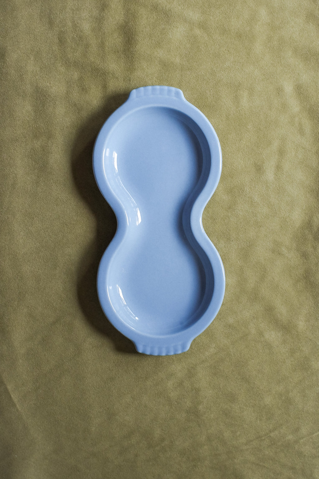 Vintage 霧藍色點心盤