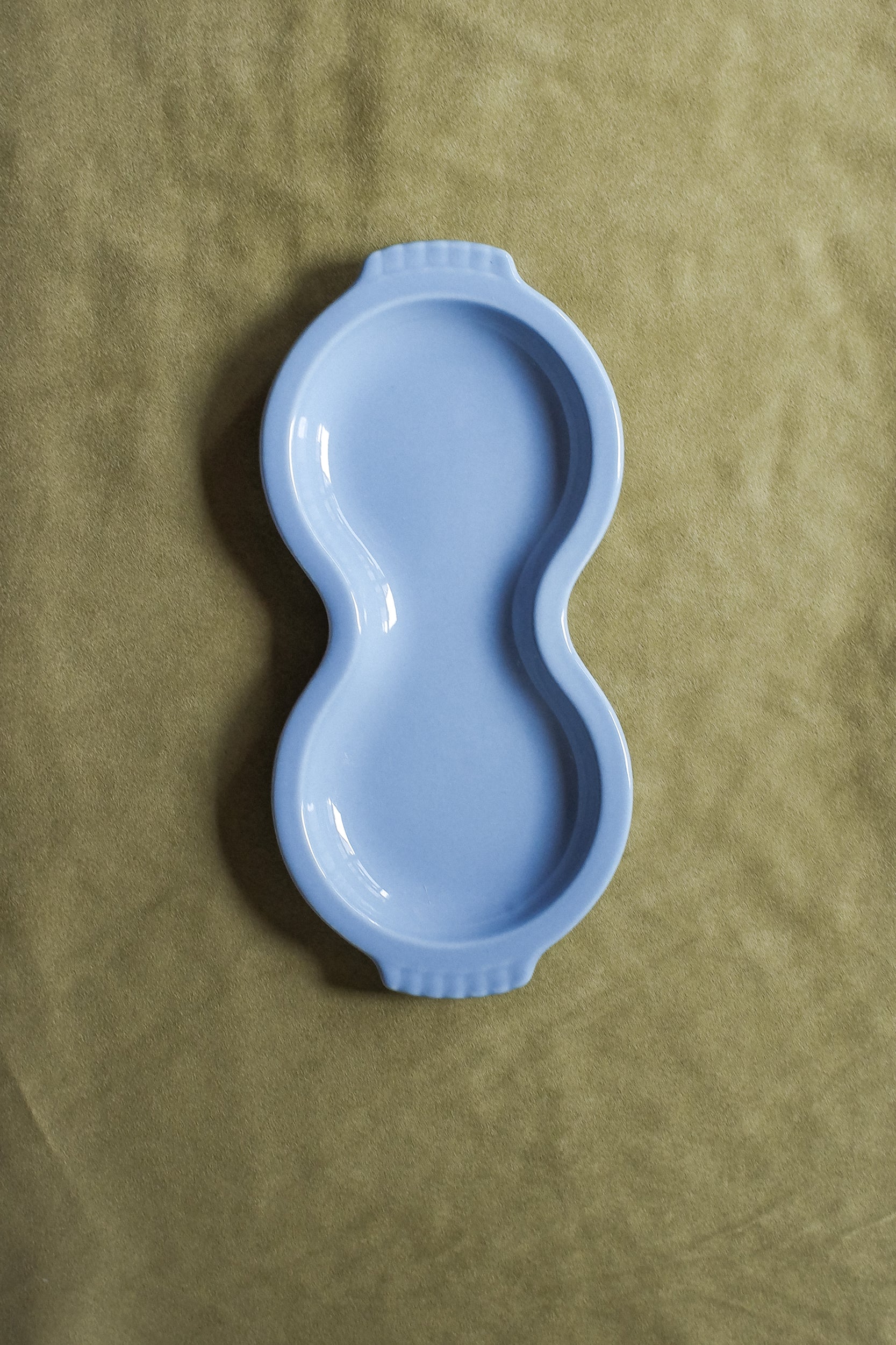 Vintage 霧藍色點心盤