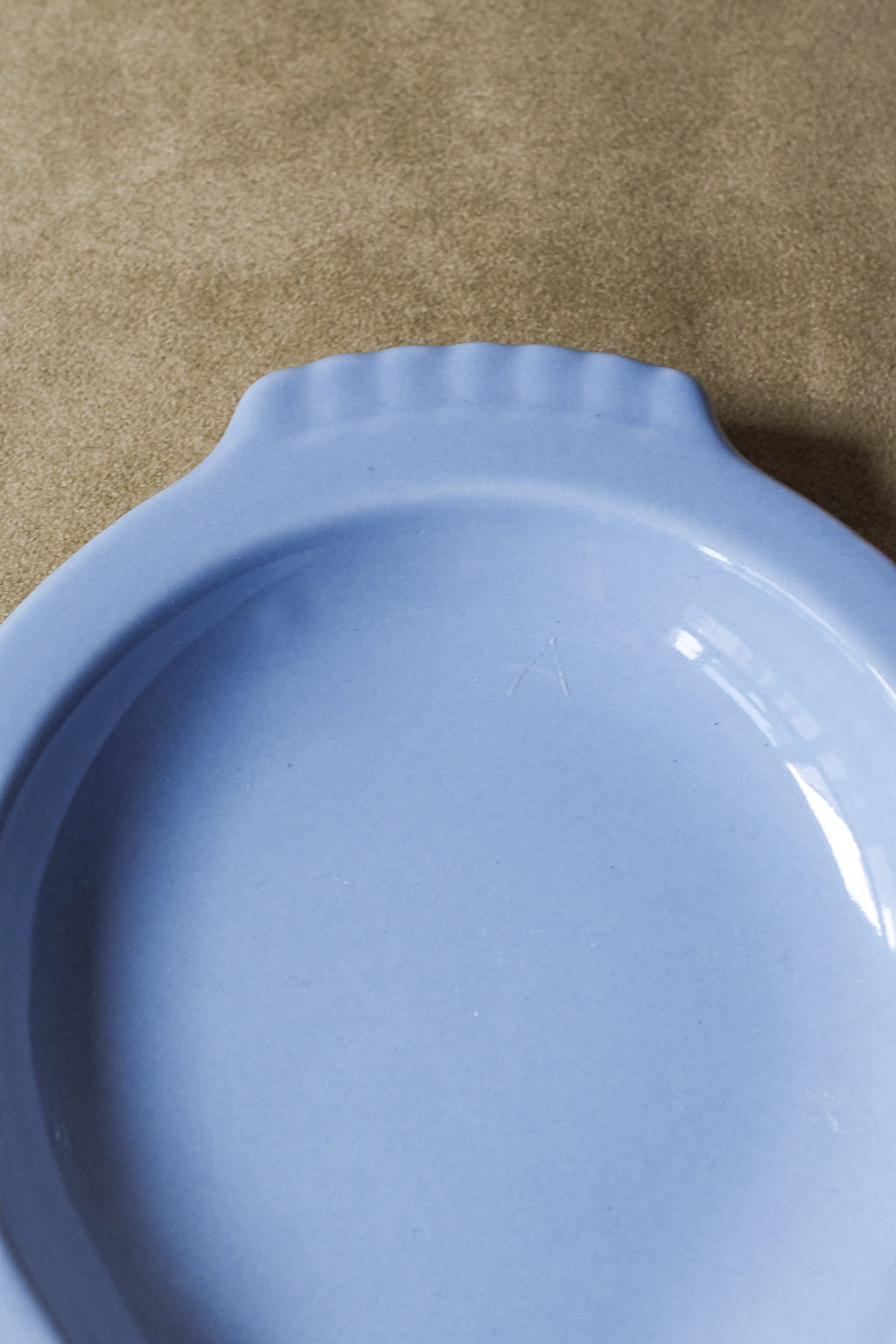 Vintage 霧藍色點心盤