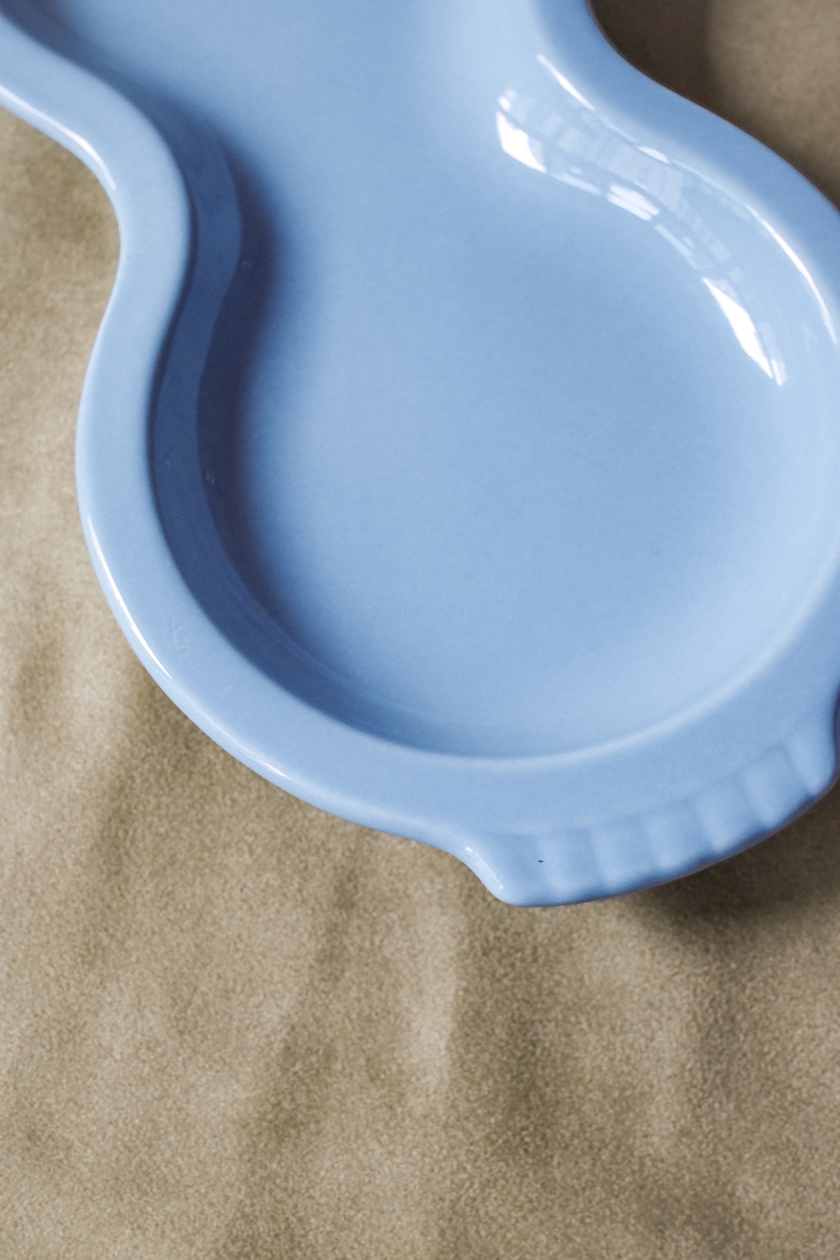 Vintage 霧藍色點心盤