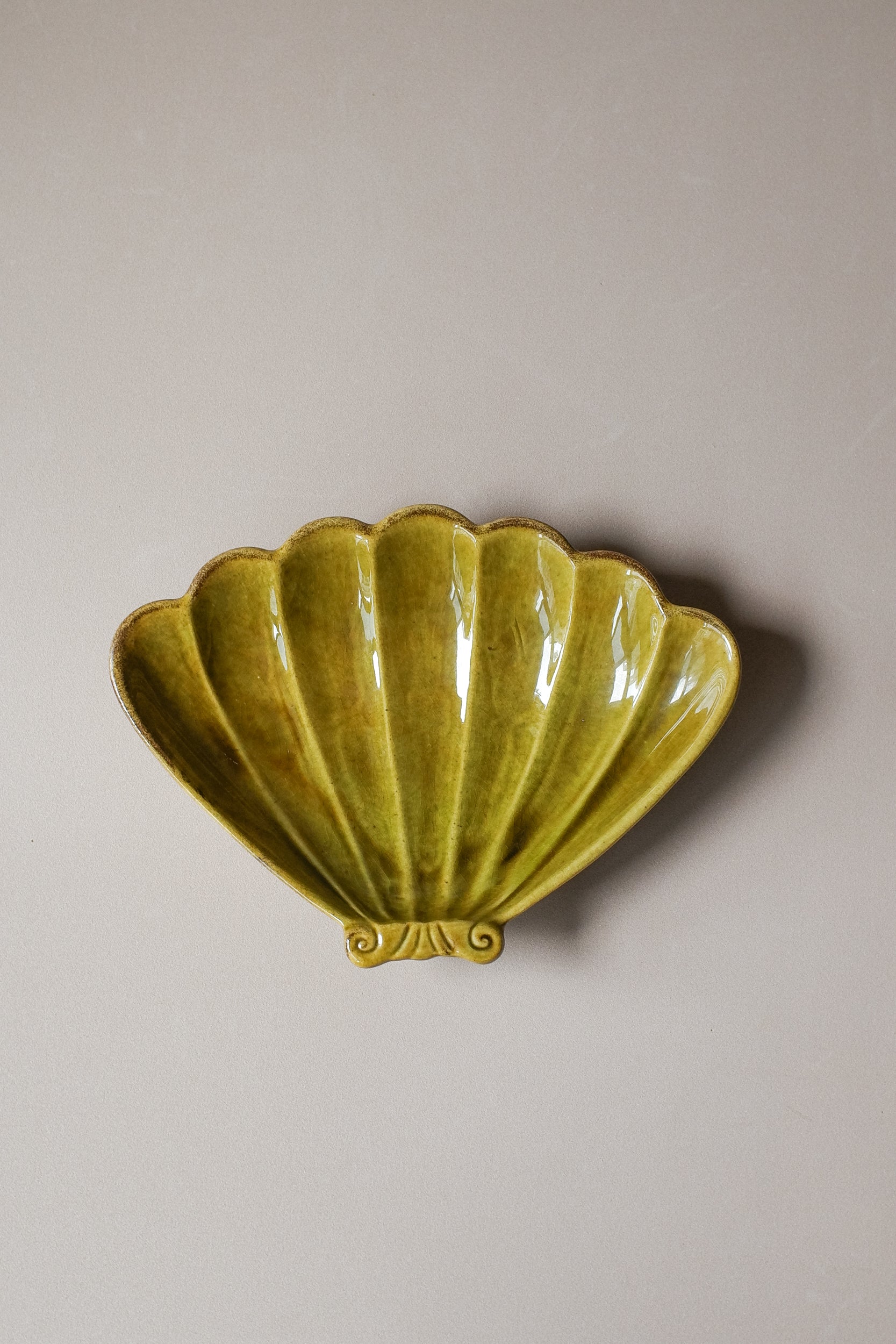 Vintage 貝殼陶瓷盤(2色)