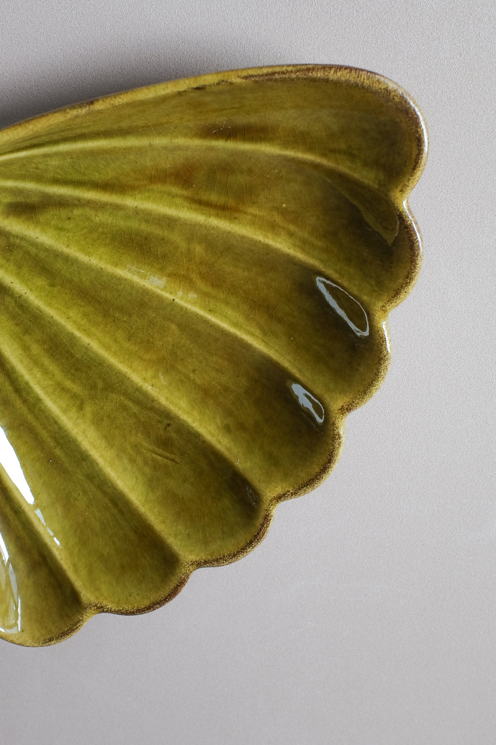 Vintage 貝殼陶瓷盤(2色)