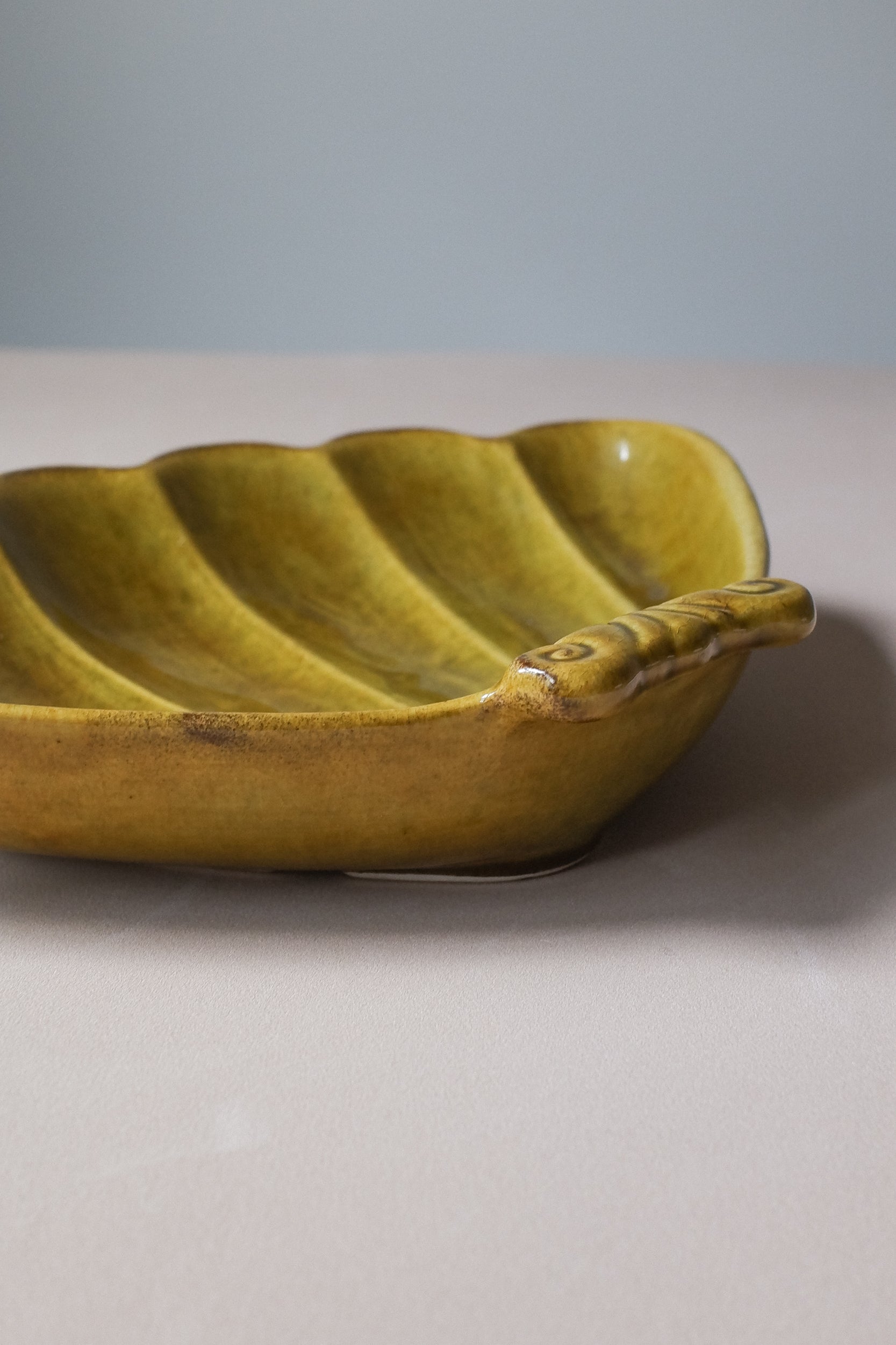 Vintage 貝殼陶瓷盤(2色)