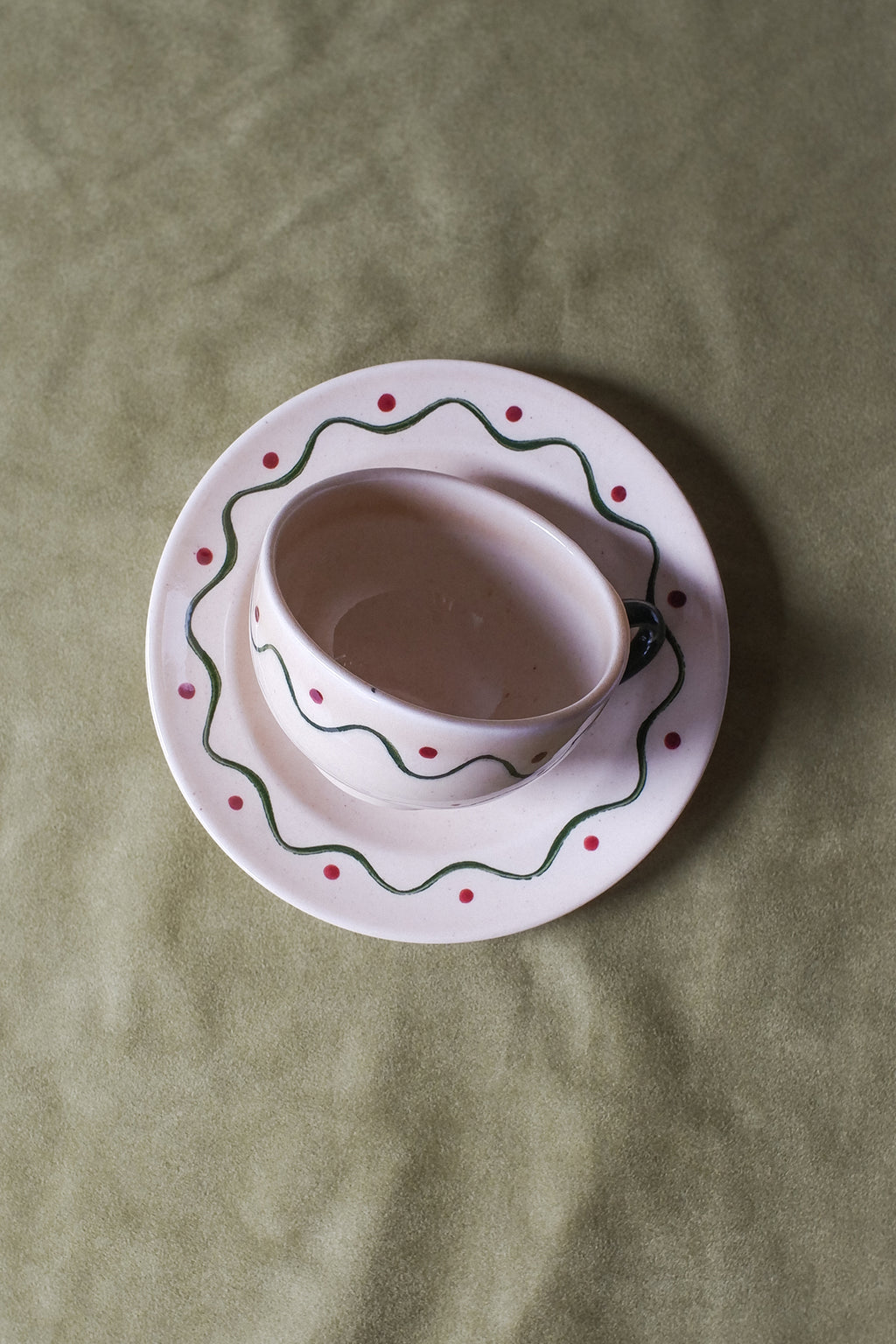 Vintage 手繪早餐杯組