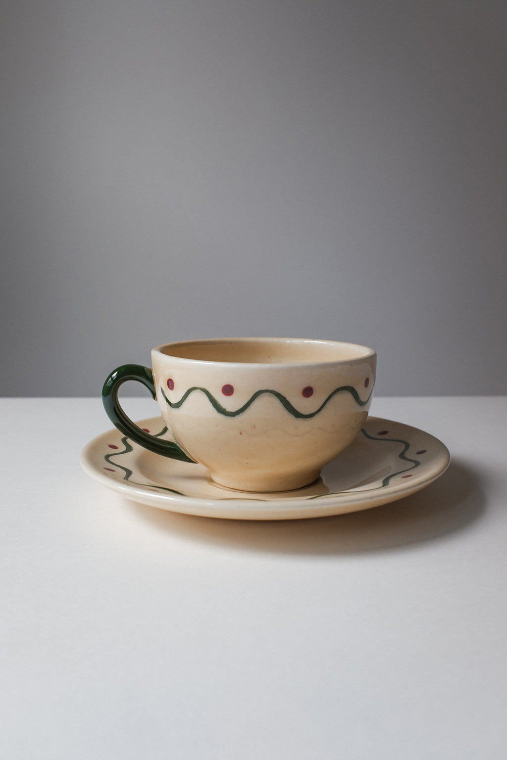 Vintage 手繪早餐杯組