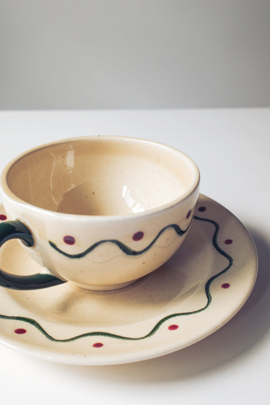 Vintage 手繪早餐杯組