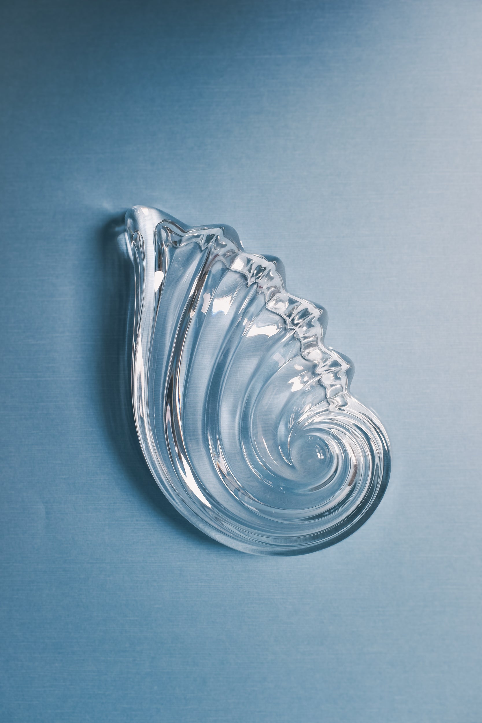 Vintage 透明水晶玻璃盤