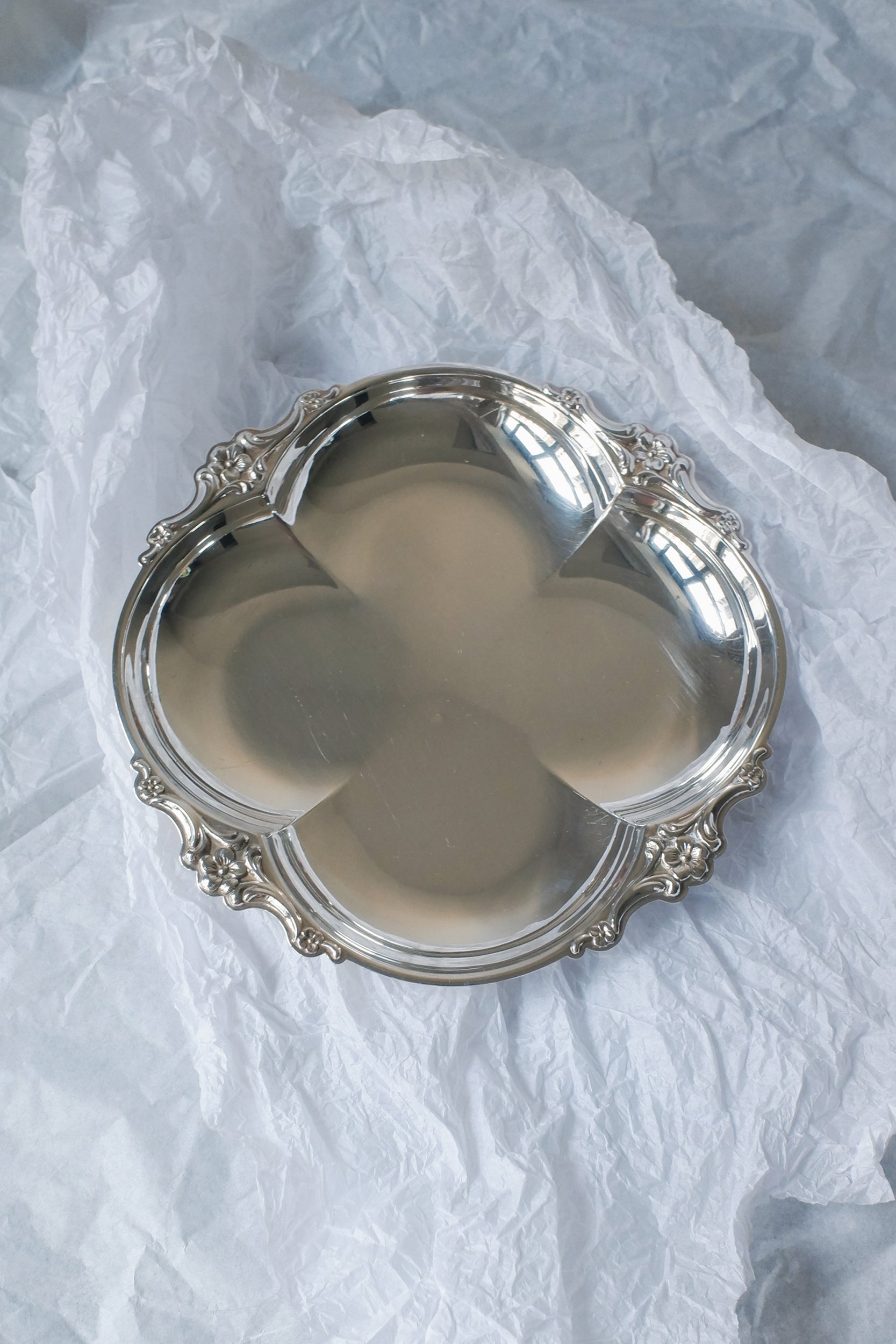 Vintage 花型雕飾映光盤