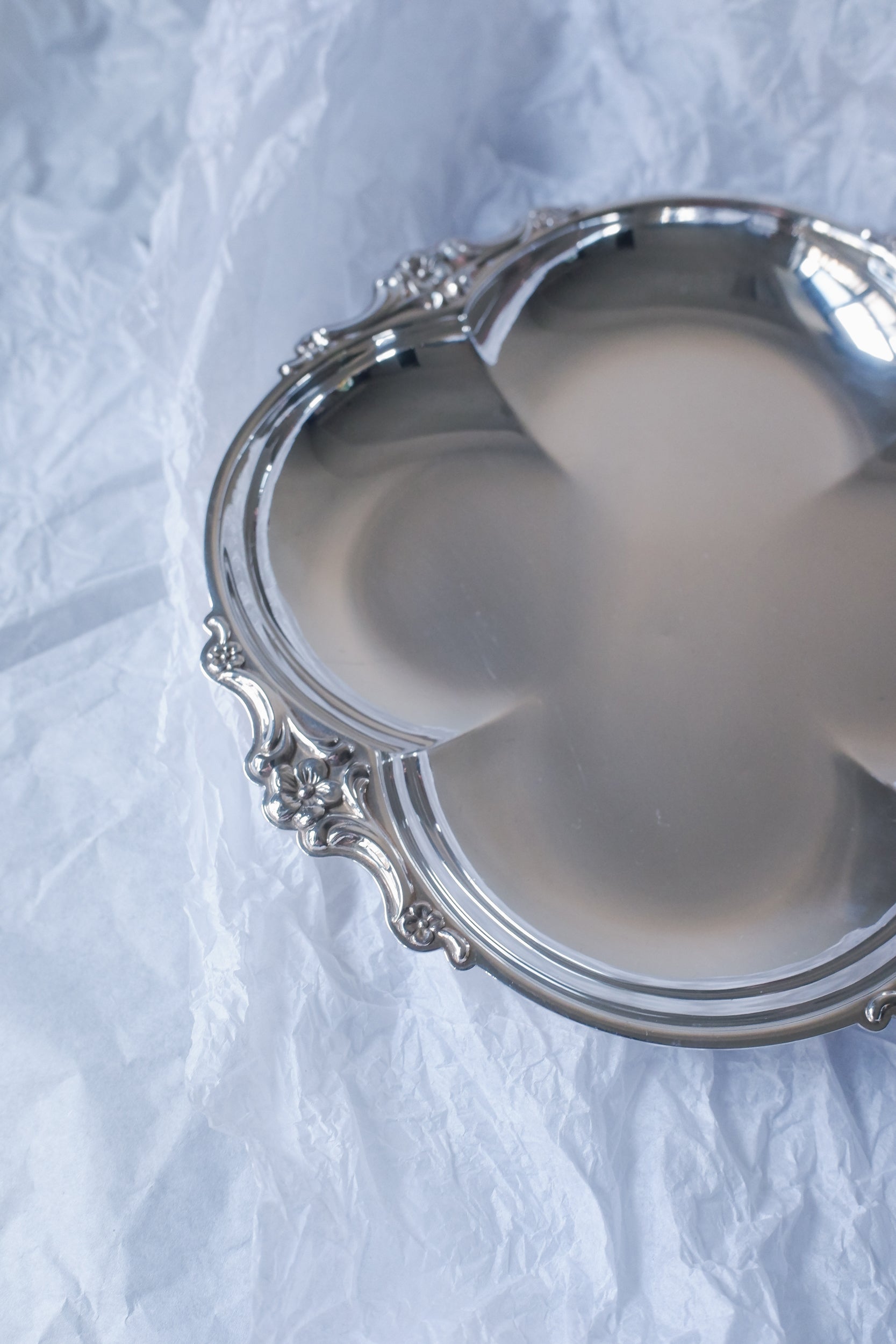 Vintage 花型雕飾映光盤