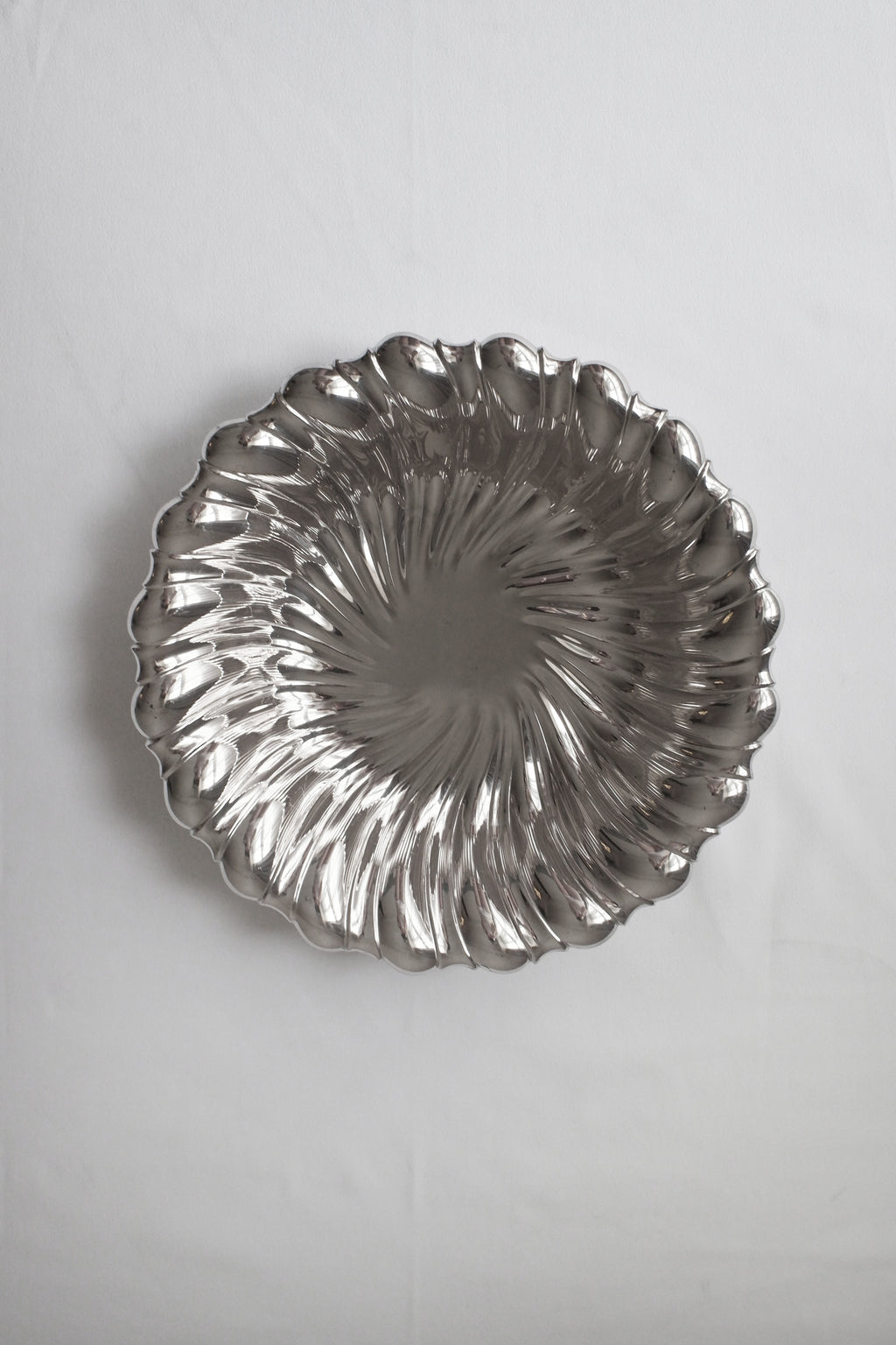 Vintage 鍍銀旋渦映光盤