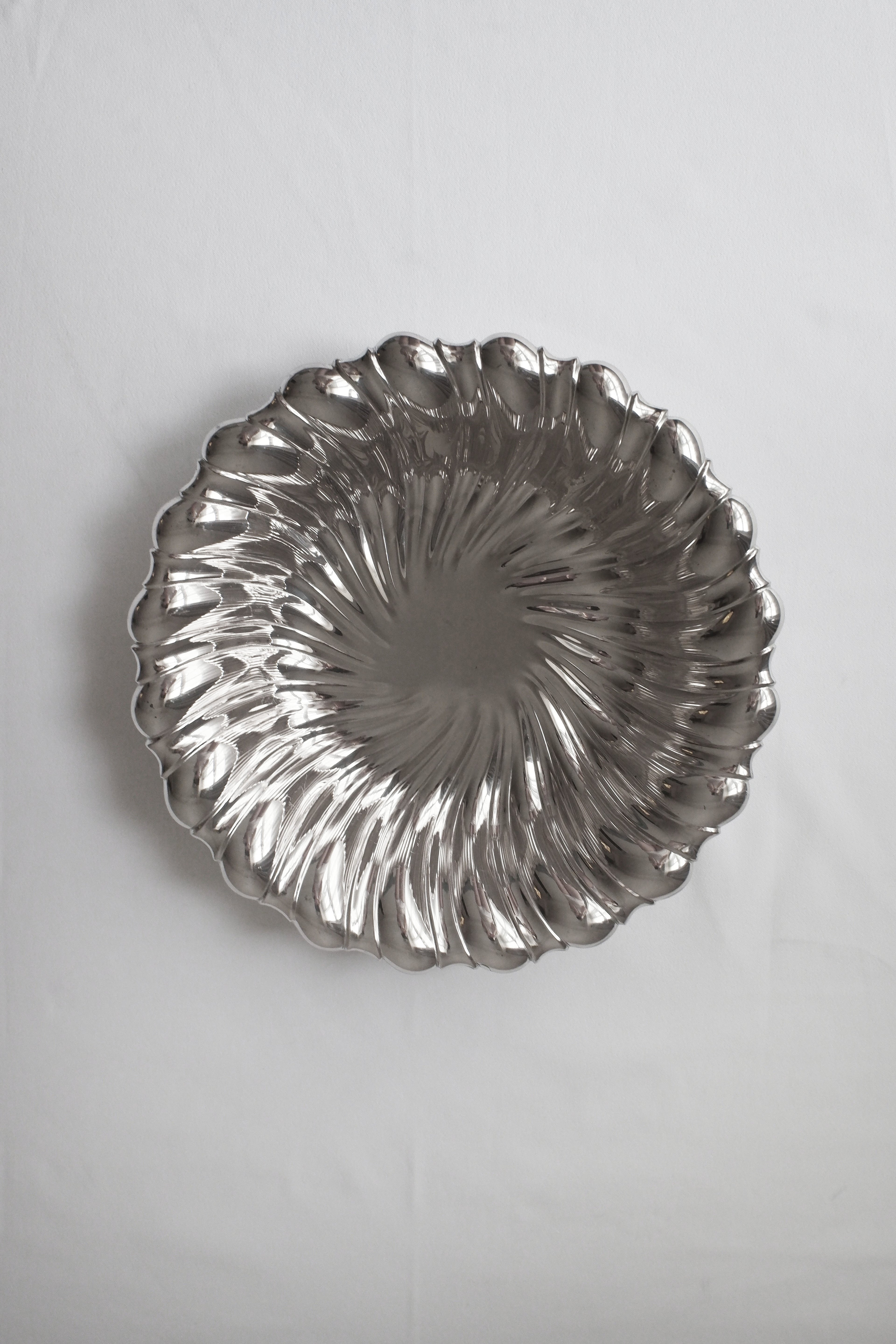 Vintage 鍍銀旋渦映光盤