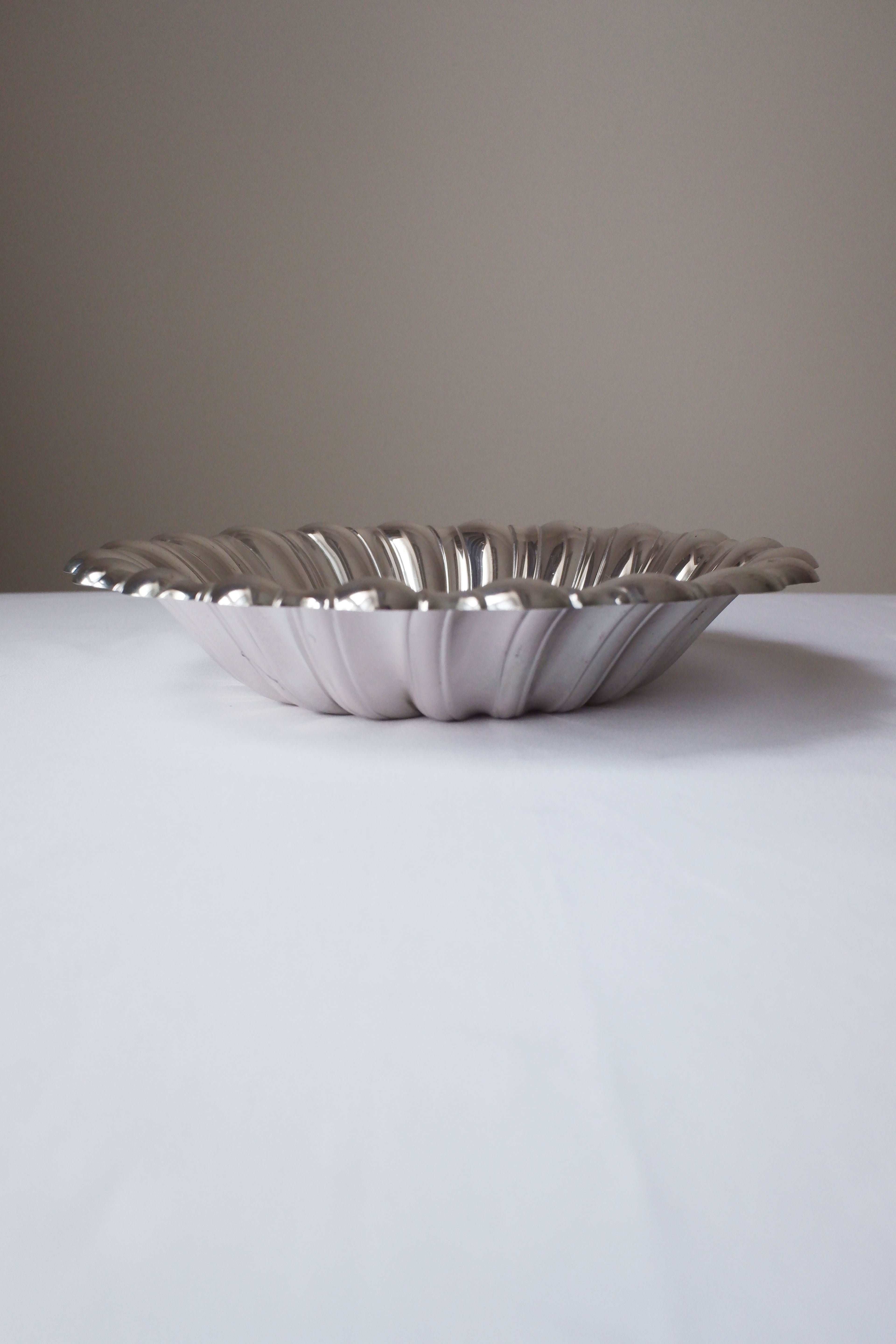 Vintage 鍍銀旋渦映光盤