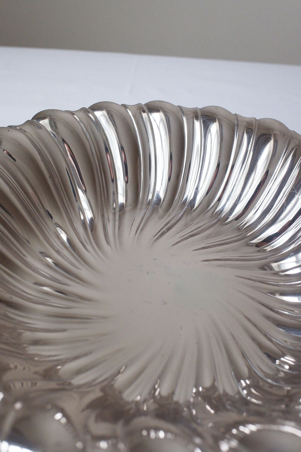 Vintage 鍍銀旋渦映光盤