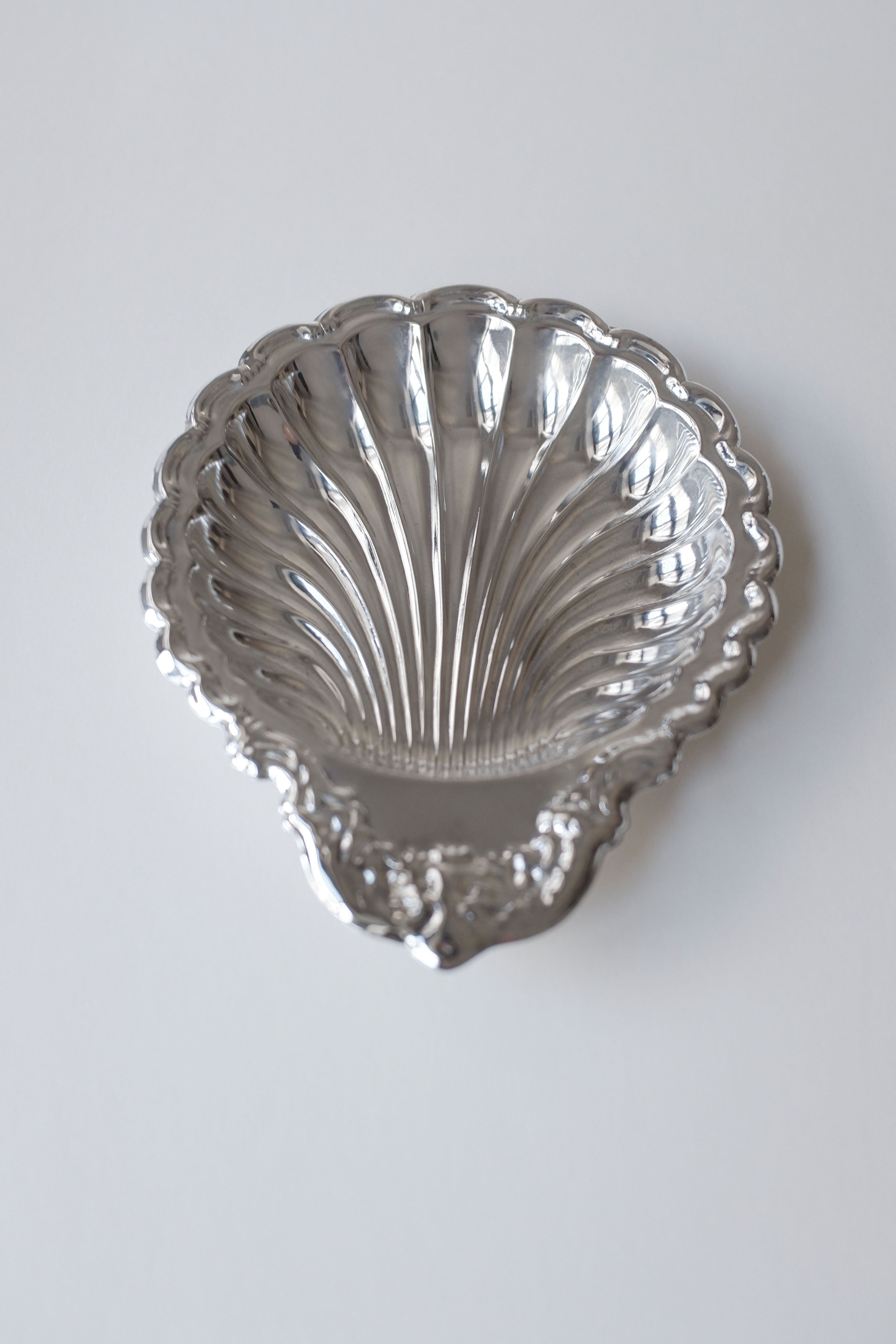 Vintage 貝殼鍍銀盤