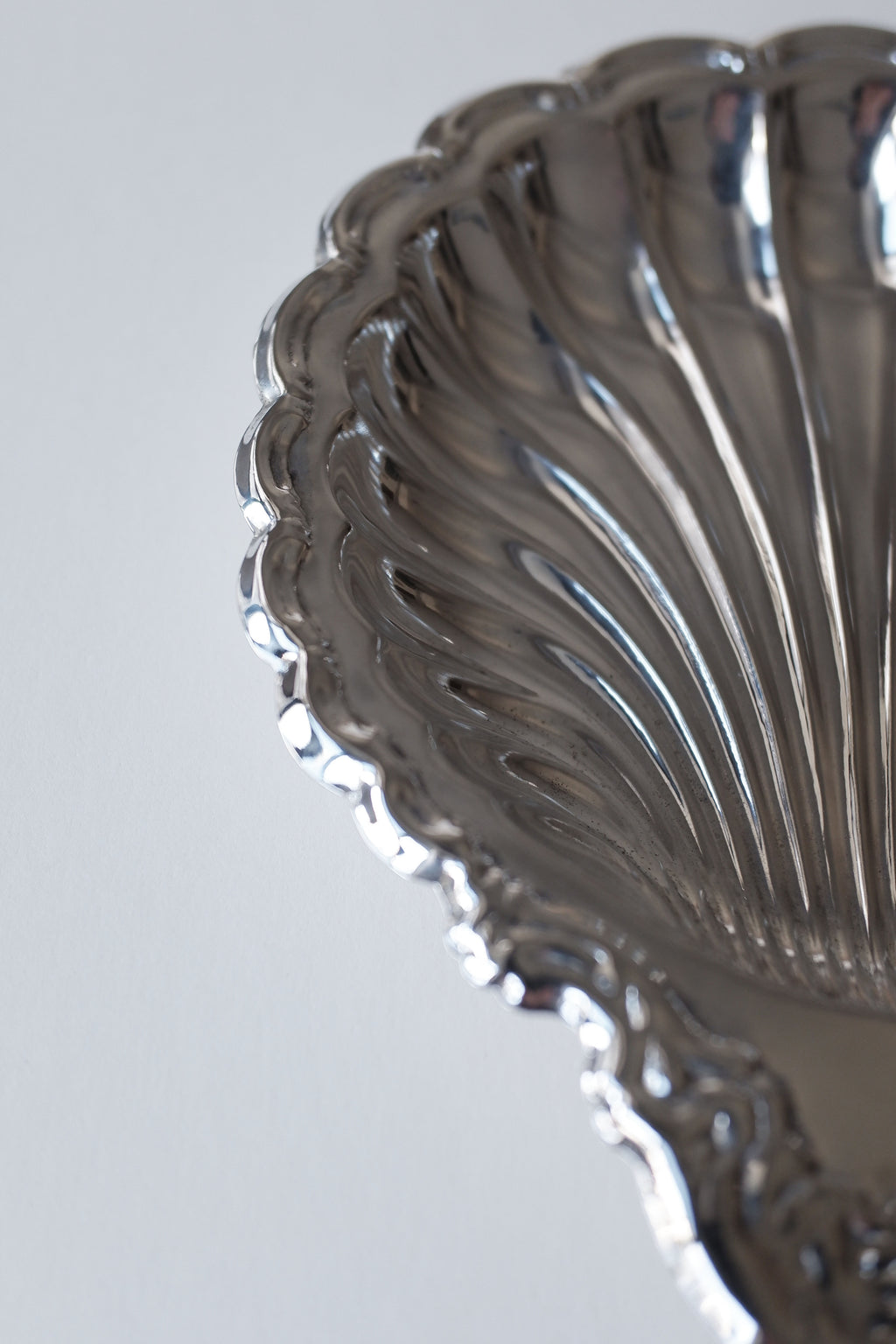 Vintage 貝殼鍍銀盤