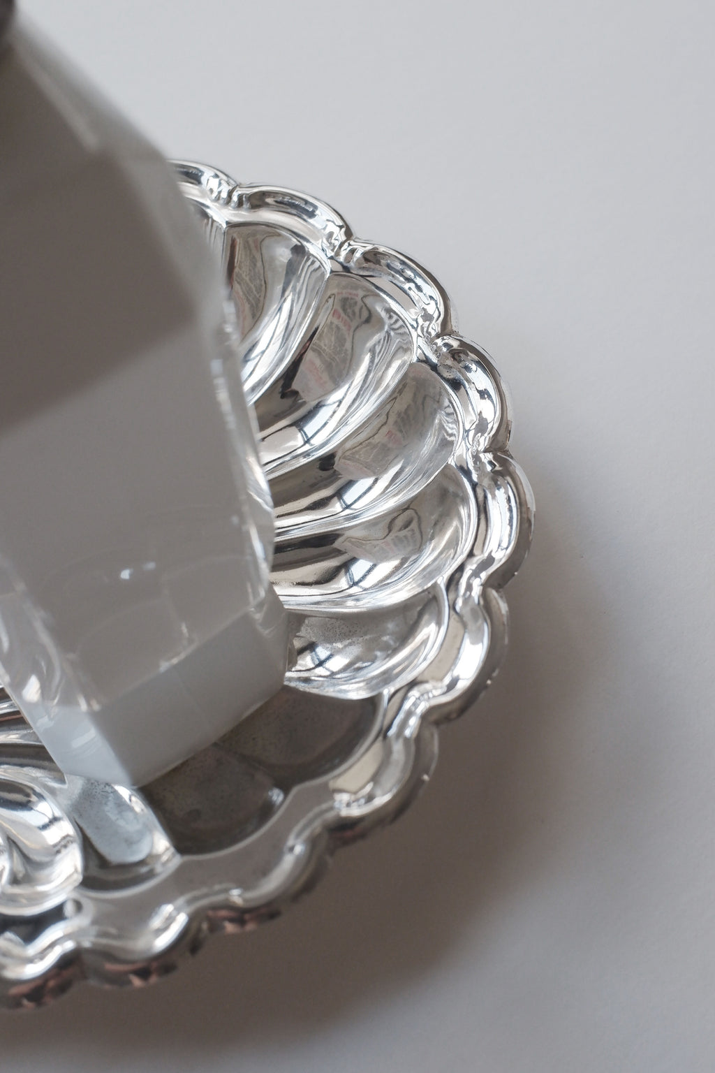 Vintage 貝殼鍍銀盤