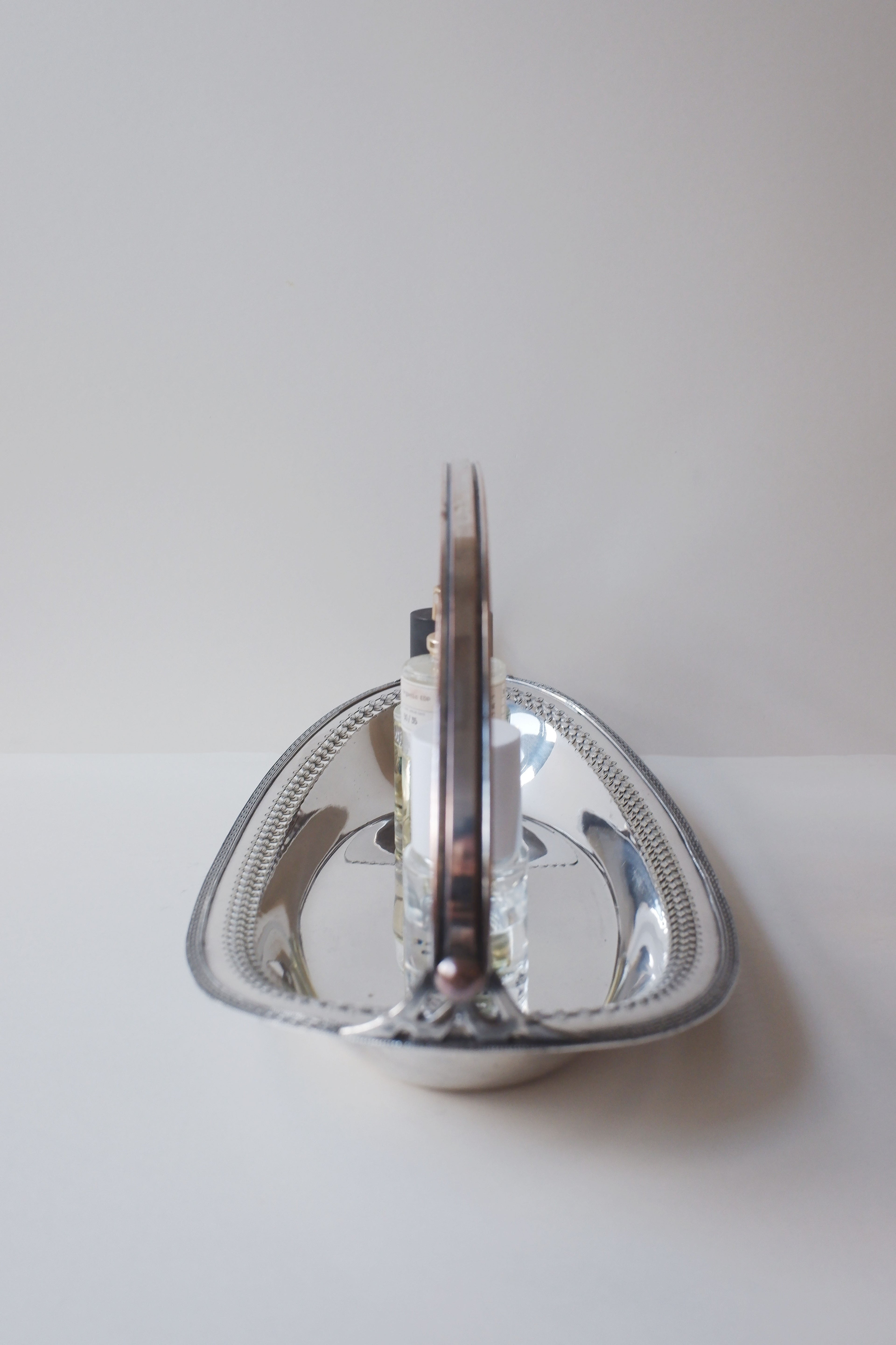 Vintage 細緻雕紋鍍銀托盤