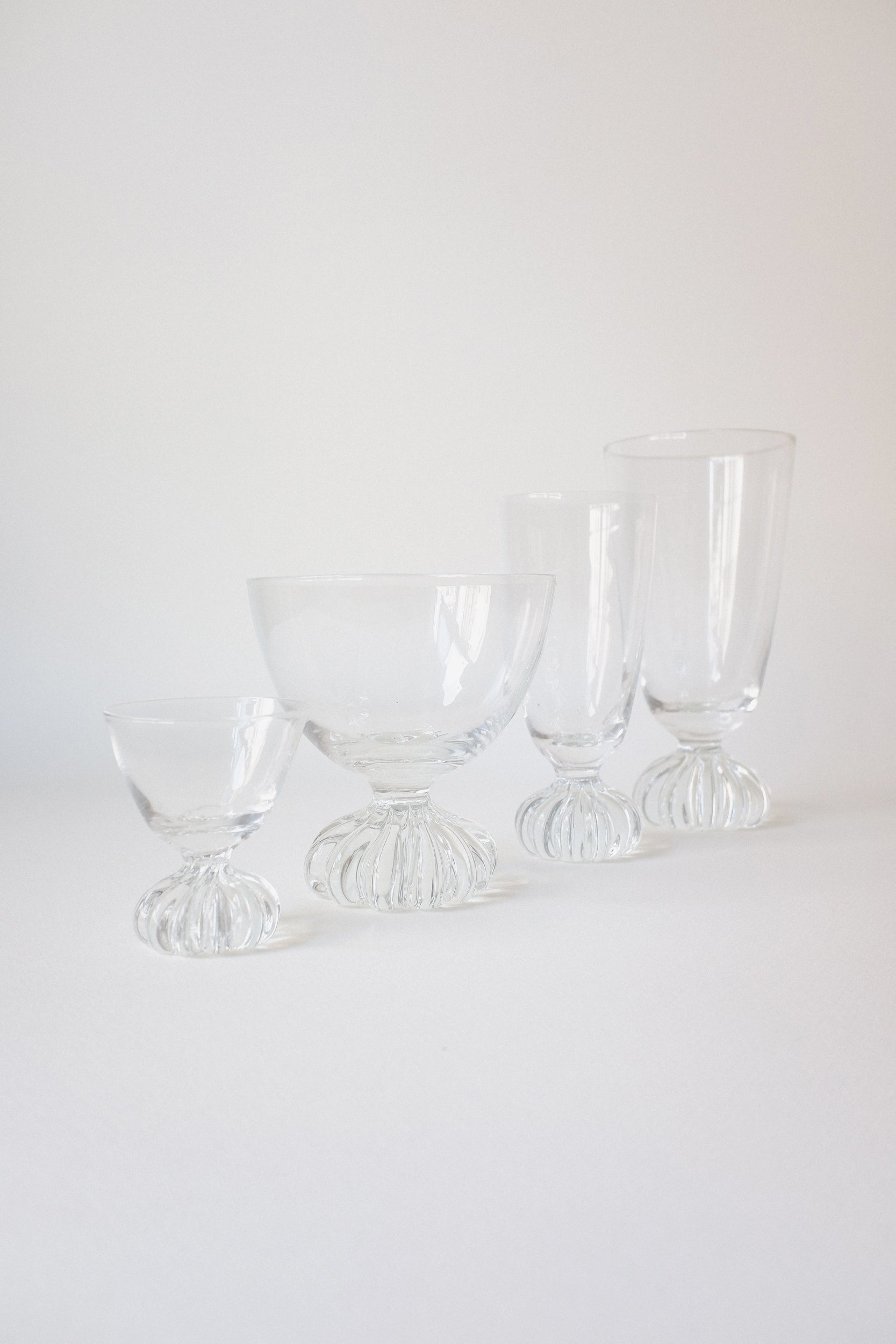 Vintage 南瓜腳玻璃杯